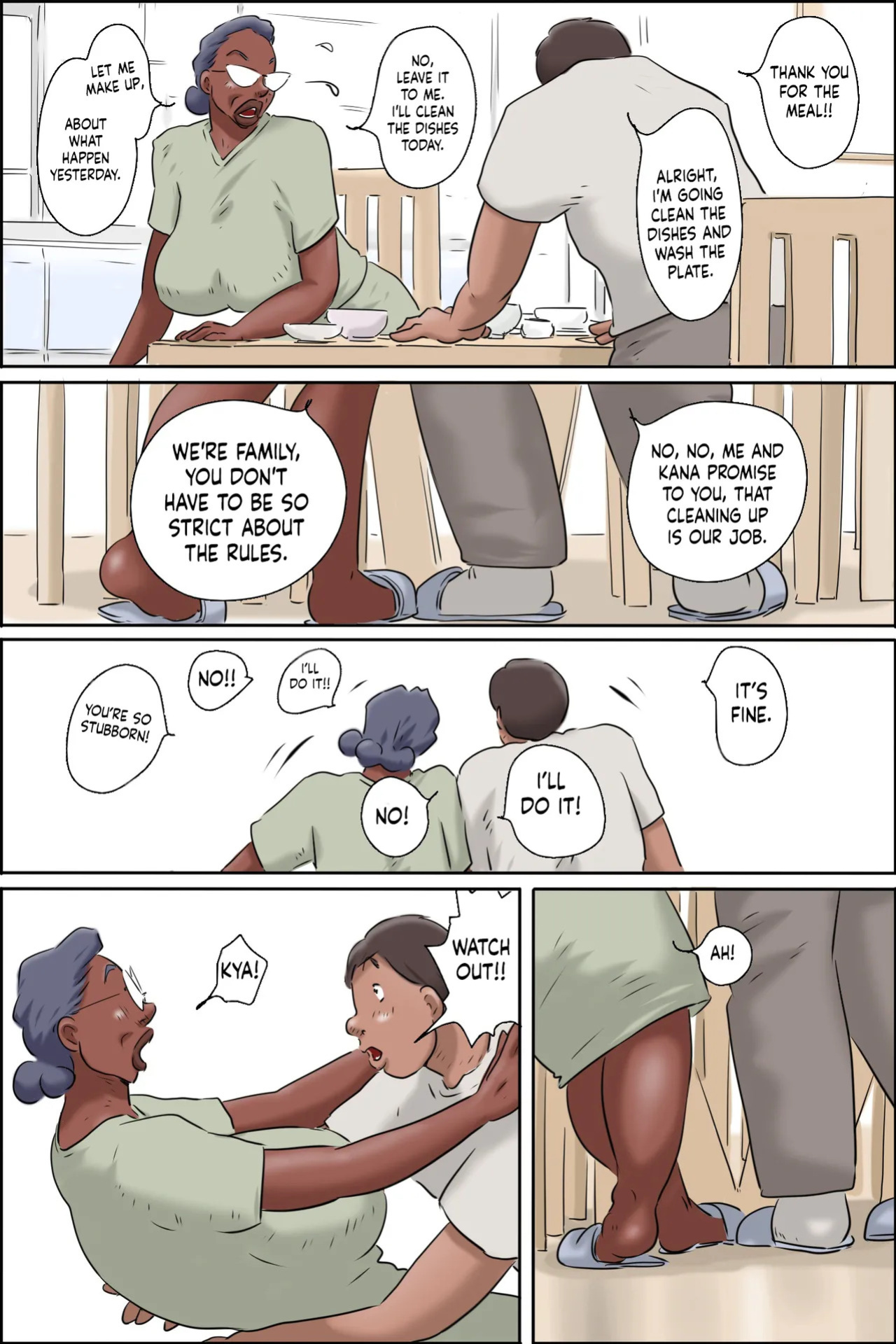 [Zenmai Kourogi] Nureru Gibo no Iru Seikatsu [Living Together WIth My Mother In Law] [English]