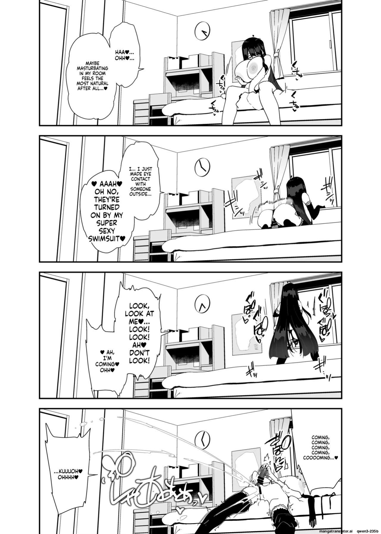 [Condiment Moderately (Maeshima Ryou)] Dosukebe Kyonyuu Joshi ga Kazoku no Inai Renkyuu ni Hitasura Onanie Shimakuru Hanashi [Digital] (SCANMTL)