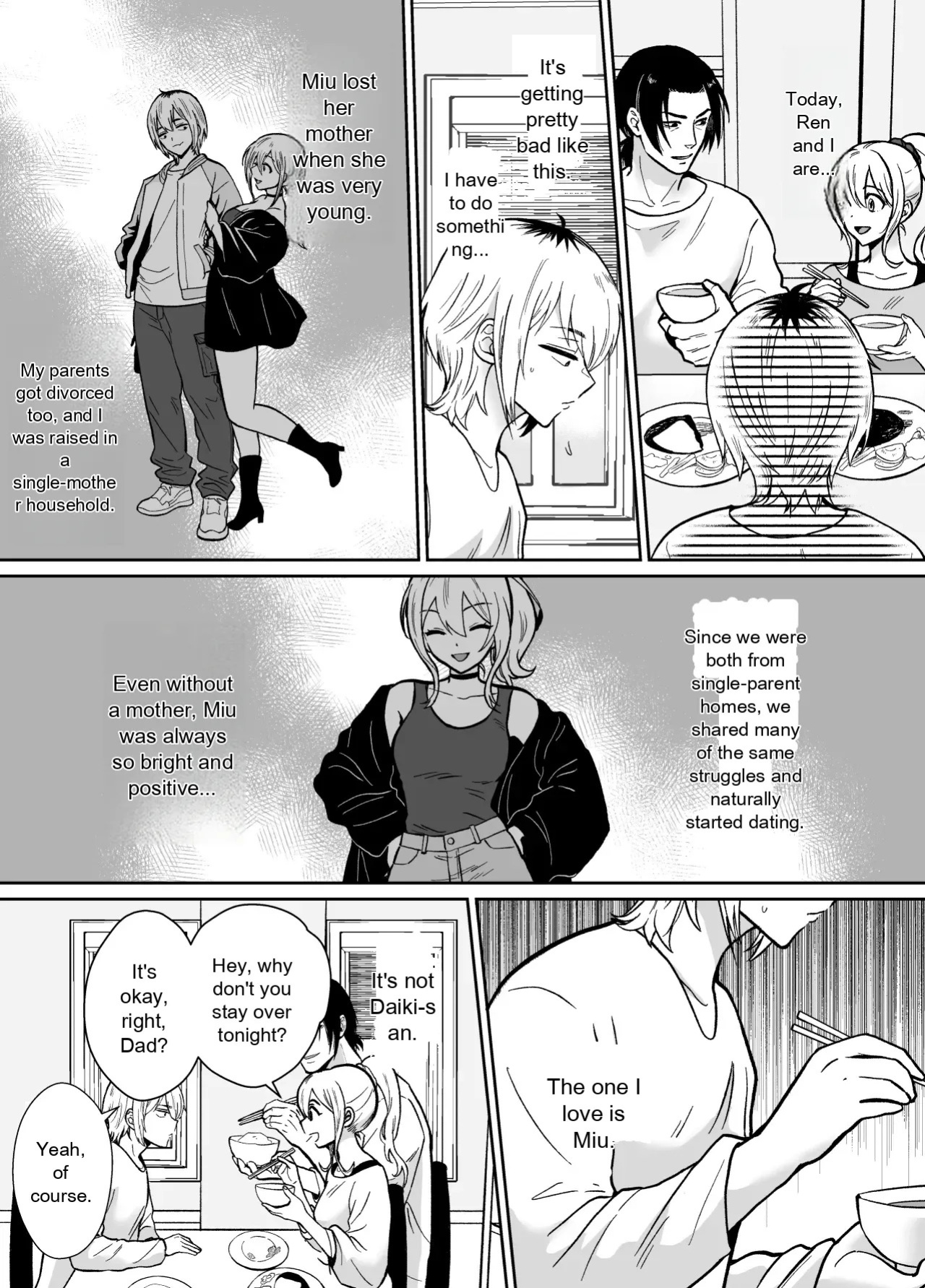 He's being held by her father