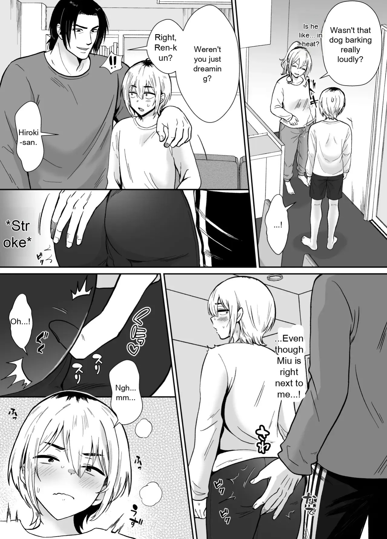 He's being held by her father