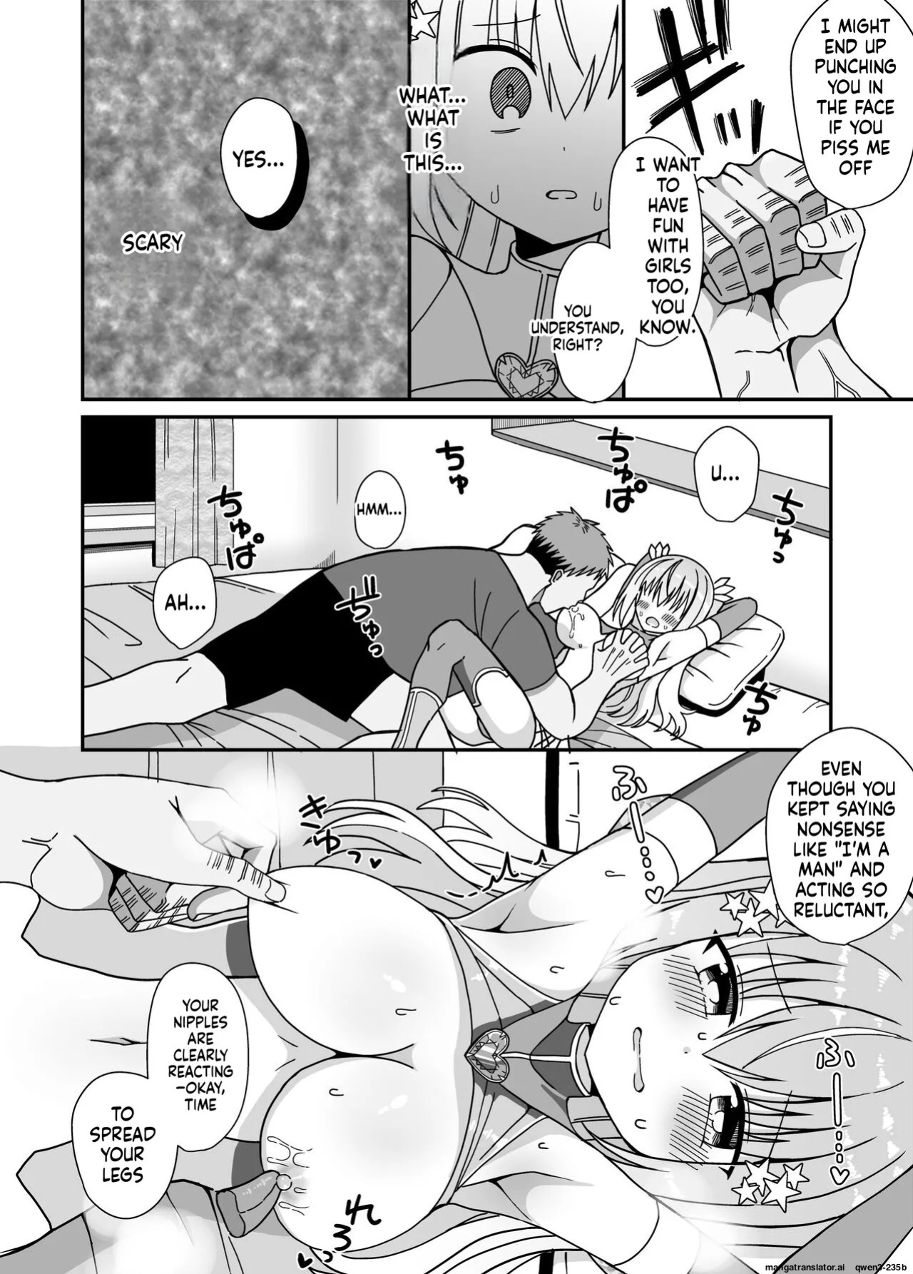 [Keep-Out] Nyotaika Shite Henshin Heroine ni Natta kedo Kinketsu na no de Karada wo Uttara Mesu ni Sareta [English] [SCANMTL]