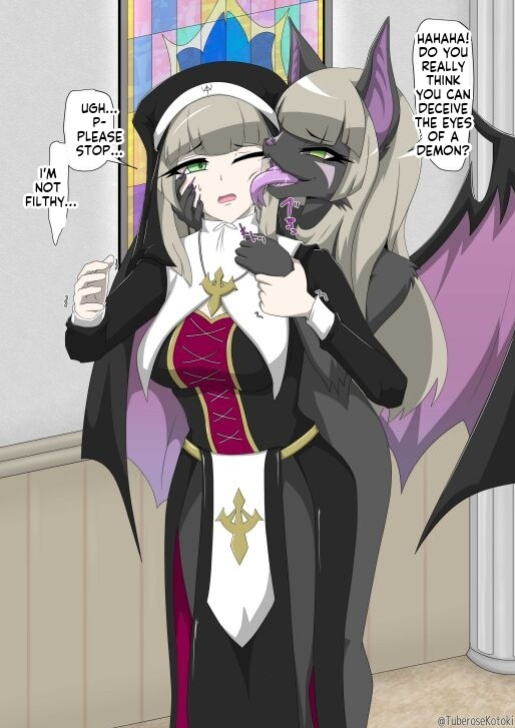 [Tuberose Kotoki] Nun transforms into a beast and falls into darkness (MTL)