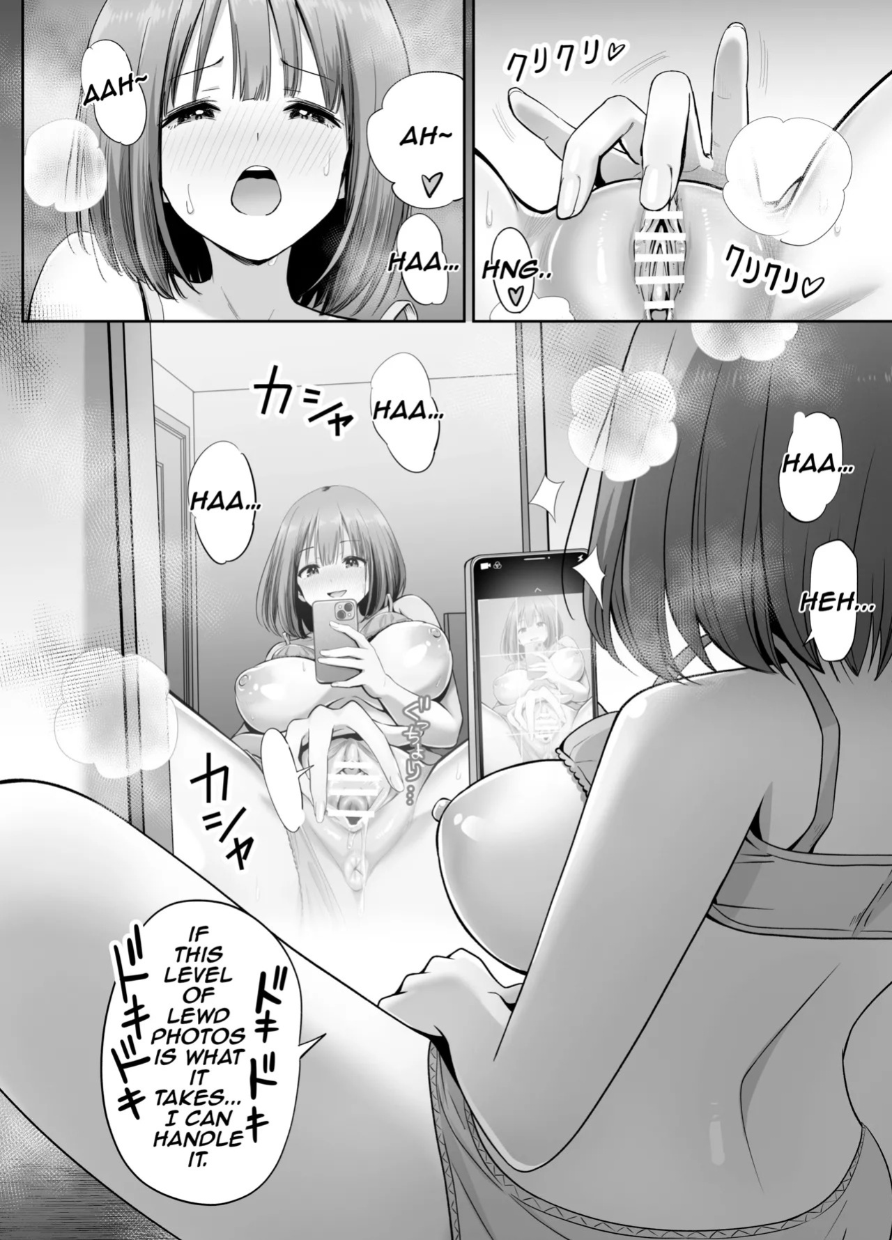 [Honshiro Nikori] Ura Aka Joshi no Jidori Ero Gosoushin | A Girl with a Secret-Account Accidentally Sends a Lewd Selfie [English] [Digital]