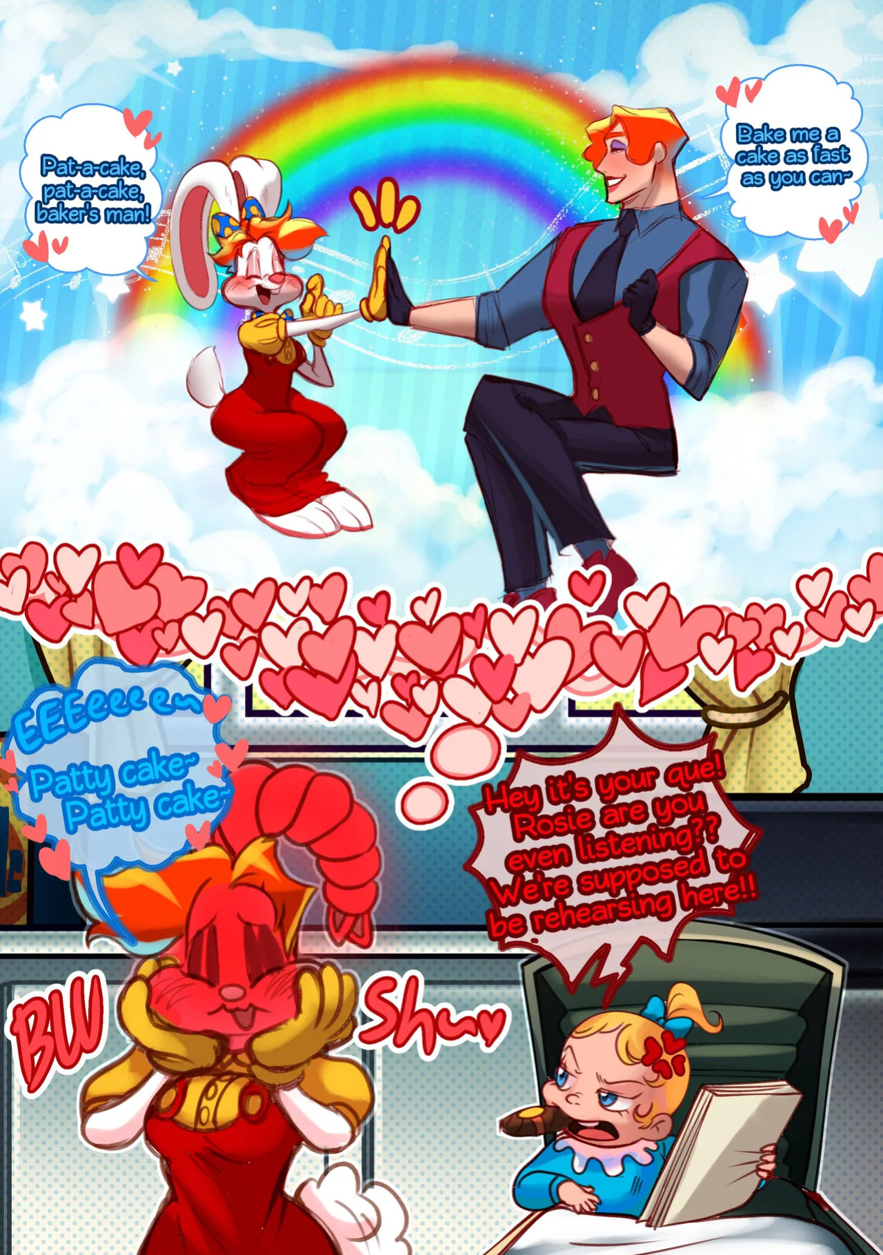 [AggravatedMomo] Rosie x Jessie Rabbit (Who framed Roger Rabbit?) (Ongoing)