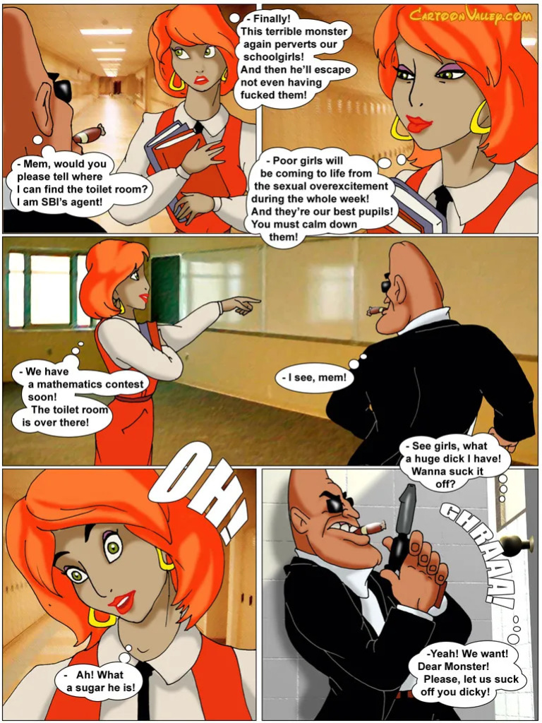 Cartoon Valley - Dildo Fuckspeed: The monster in the school toilet room