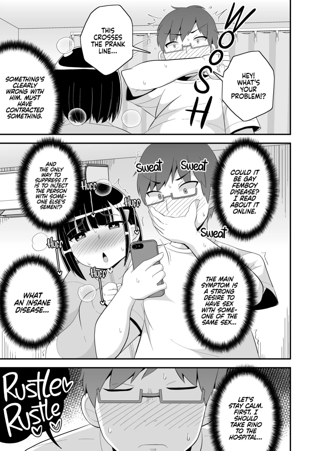 [CHINZURI BOP (Chinzurena)] Mesuhomo-byou ni Natta Shinyuu | My Best Friend Caught Gay Femboy Disease [English] {2d-market.com} [Decensored] [Digital]