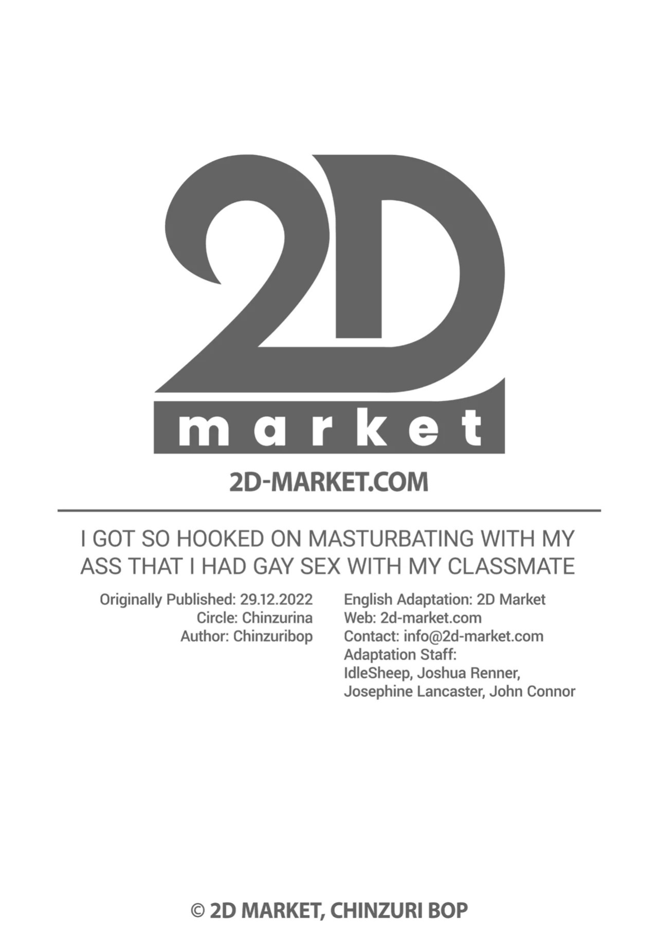 [CHINZURI BOP (Chinzurena)] Ananie Kurui Mesu Danshi-chan Doukyuusei to Homo Shichau | I Got So Hooked on Masturbating With My Ass That I Had Gay Sex With My Classmate [English] {2d-market.com} [Decensored] [Digital]