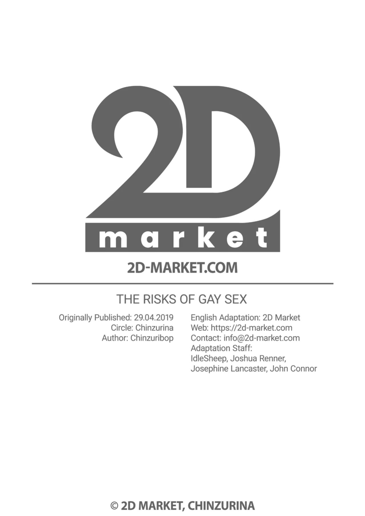 [CHINZURI BOP (Chinzurena)] Homo Sex no Risk o Tsutae Tai | The Risk of Gay Sex [English] {2d-market.com} [Decensored] [Digital]