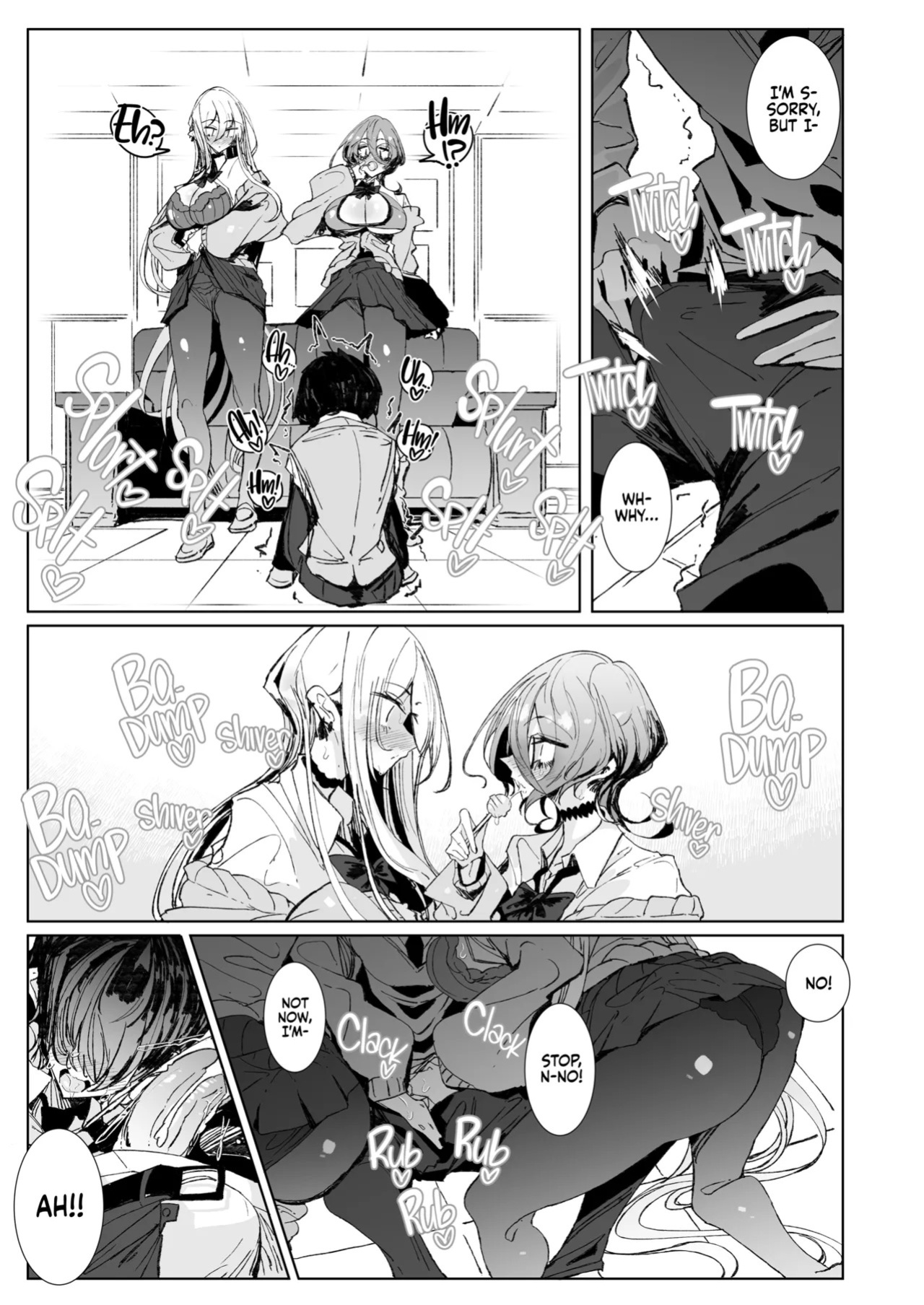[Metro Notes (Tsumetoro)] Ja, Kyou kara Otaku-kun wa Watashi-tachi no Karepitte Koto de! | Sorry, Nerd, but You're Our BF Now! [English] {2d-market.com} [Decensored] [Digital]