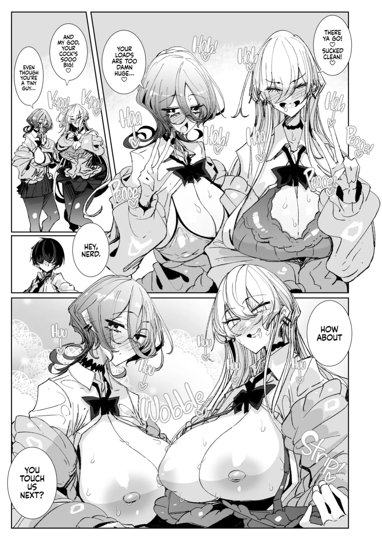 [Metro Notes (Tsumetoro)] Ja, Kyou kara Otaku-kun wa Watashi-tachi no Karepitte Koto de! | Sorry, Nerd, but You're Our BF Now! [English] {2d-market.com} [Decensored] [Digital]