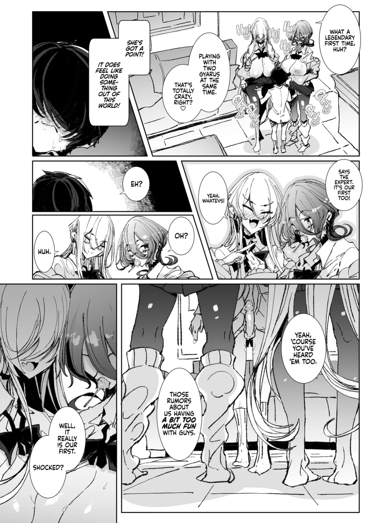 [Metro Notes (Tsumetoro)] Ja, Kyou kara Otaku-kun wa Watashi-tachi no Karepitte Koto de! | Sorry, Nerd, but You're Our BF Now! [English] {2d-market.com} [Decensored] [Digital]