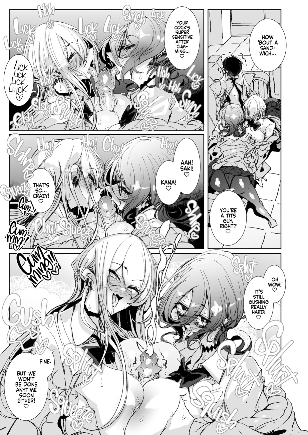[Metro Notes (Tsumetoro)] Ja, Kyou kara Otaku-kun wa Watashi-tachi no Karepitte Koto de! | Sorry, Nerd, but You're Our BF Now! [English] {2d-market.com} [Decensored] [Digital]