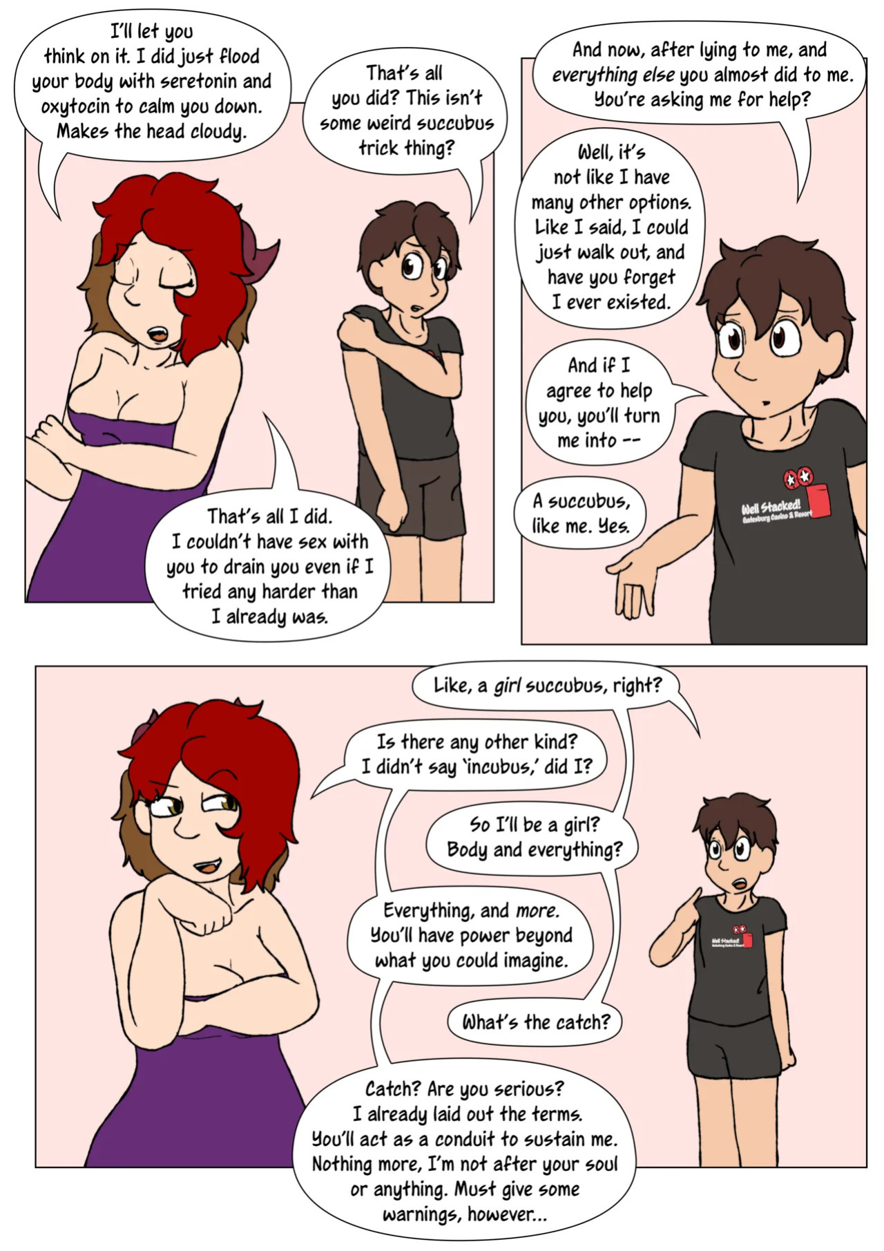[LariUmbreon] Girl Me! How I Got Turned Into a Girl by a Desperate Succubus! (In Progress)