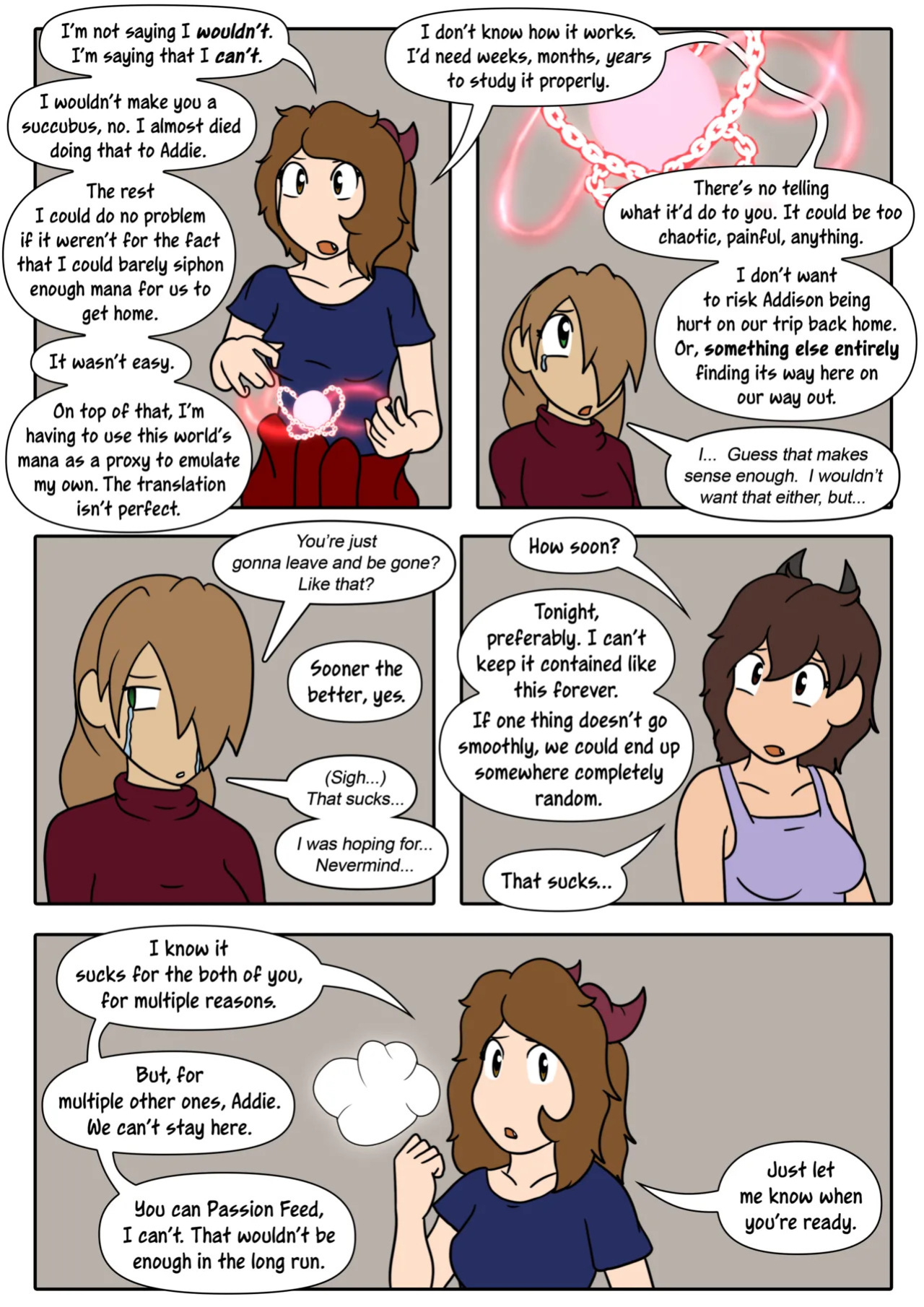 [LariUmbreon] Girl Me! How I Got Turned Into a Girl by a Desperate Succubus! (In Progress)