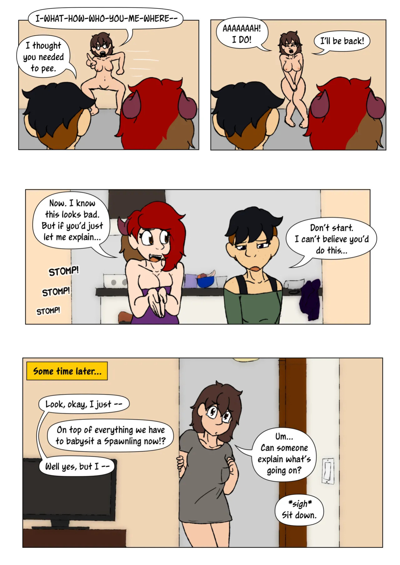 [LariUmbreon] Girl Me! How I Got Turned Into a Girl by a Desperate Succubus! (In Progress)