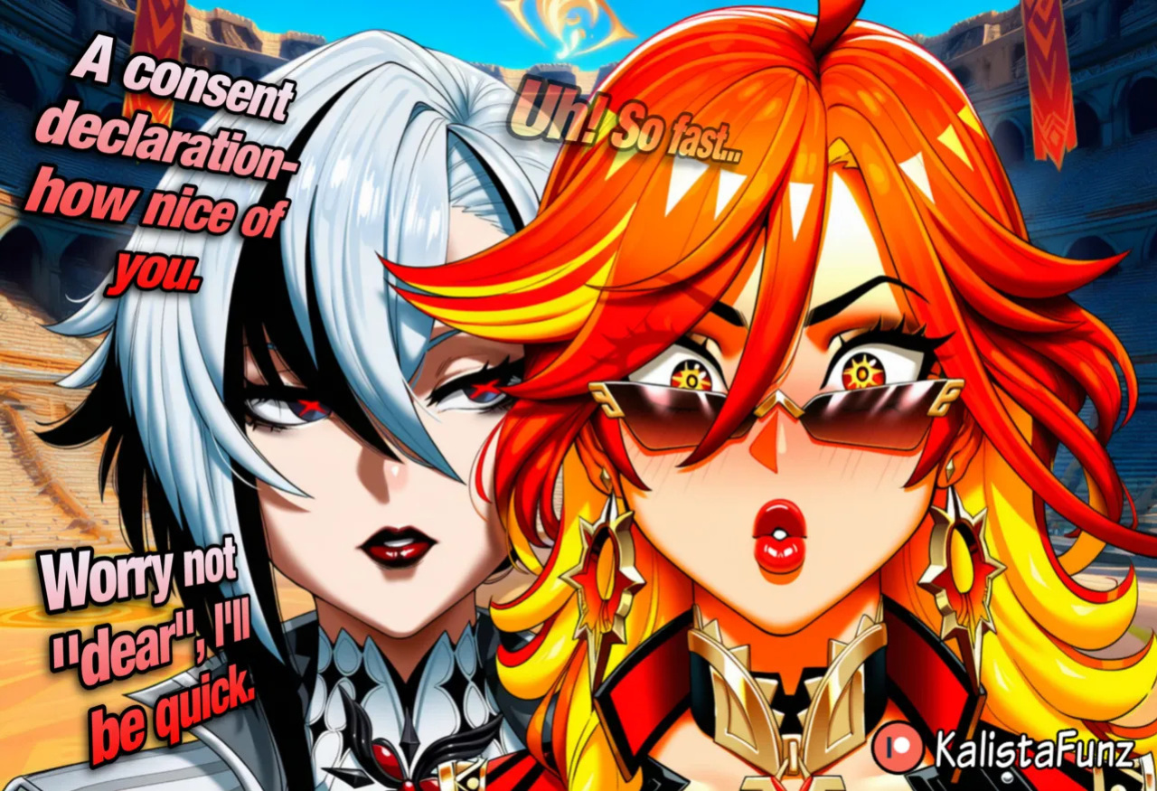 KalistaFunz | Arlecchino's Diplomatic Mission - The GREAT BLAZING SHOWDOWN! | [AI GENERATED]