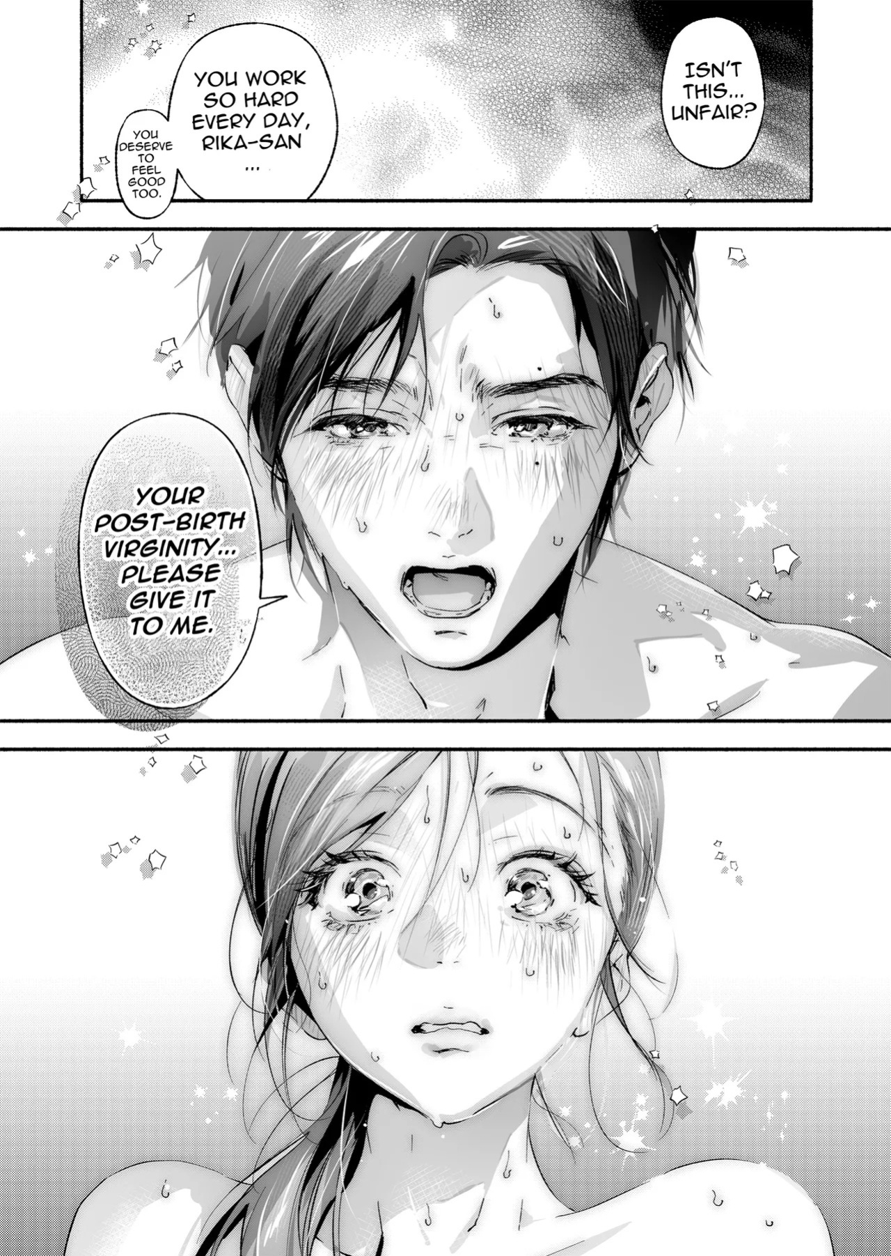 [Irodori Gyuunyuu 4.5% (Higashide Irodori)] Trop 1 ~ I'll Take the Post-Birth Virginity of a Married Woman Whose Masturbation Was Exposed~ [English][Ebs Shit Scans][Digital]