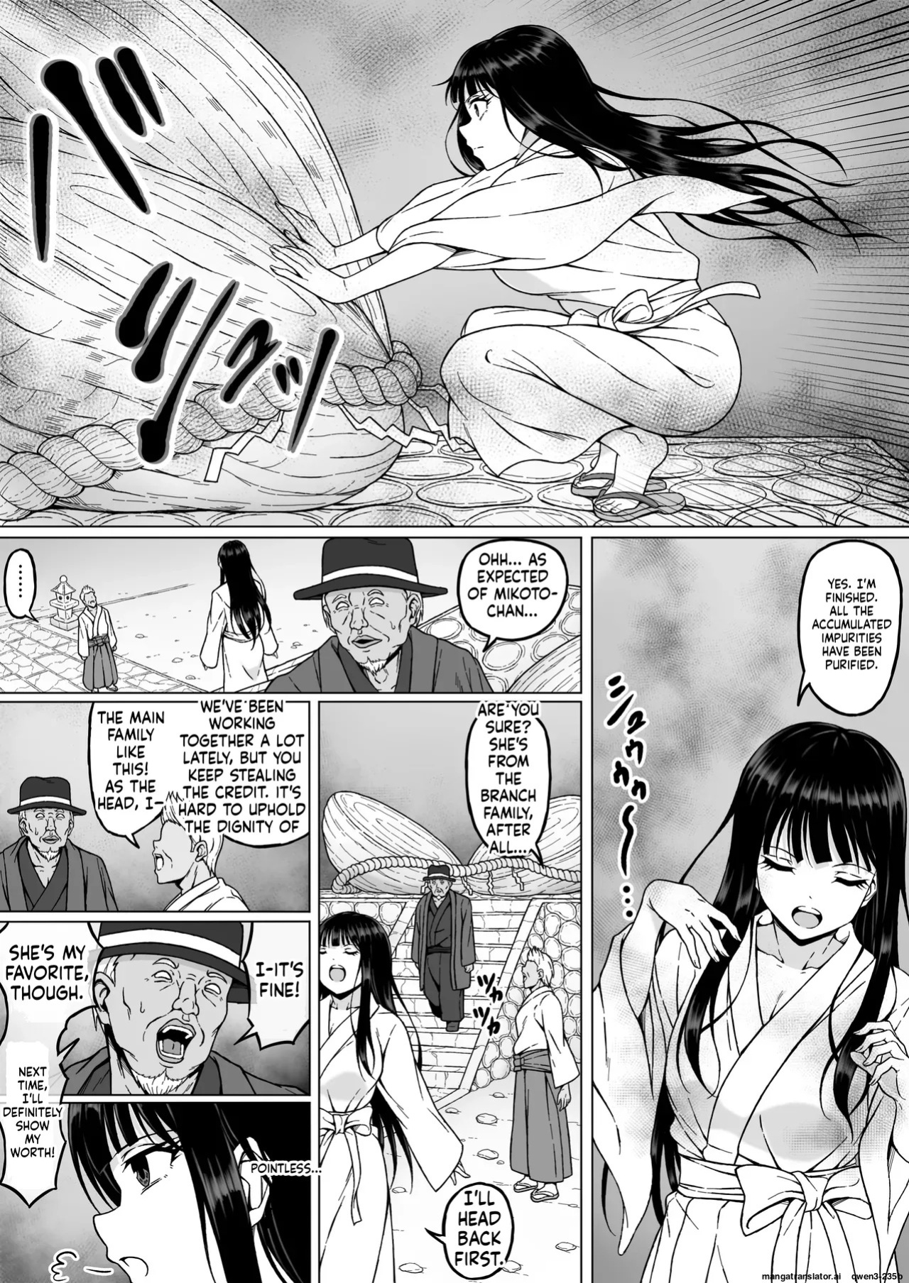 [Sawacream] Reibaishi Mikoto 2 Kairaku ni Zanpai su... Hentai Jijii to no Seikou no Gishiki de Ikikuruwasareru Shoujo no Karada (SCANMTL)