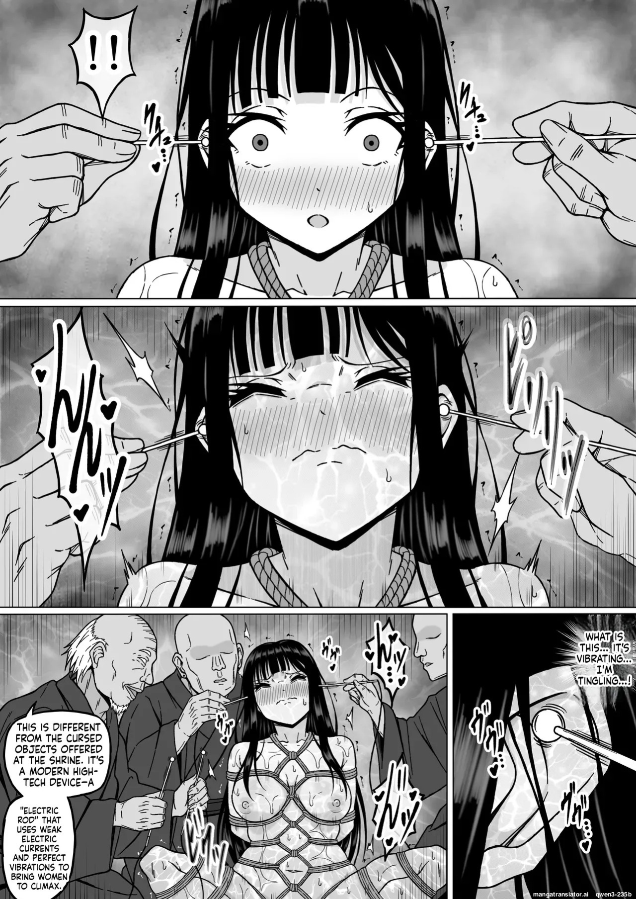 [Sawacream] Reibaishi Mikoto 2 Kairaku ni Zanpai su... Hentai Jijii to no Seikou no Gishiki de Ikikuruwasareru Shoujo no Karada (SCANMTL)