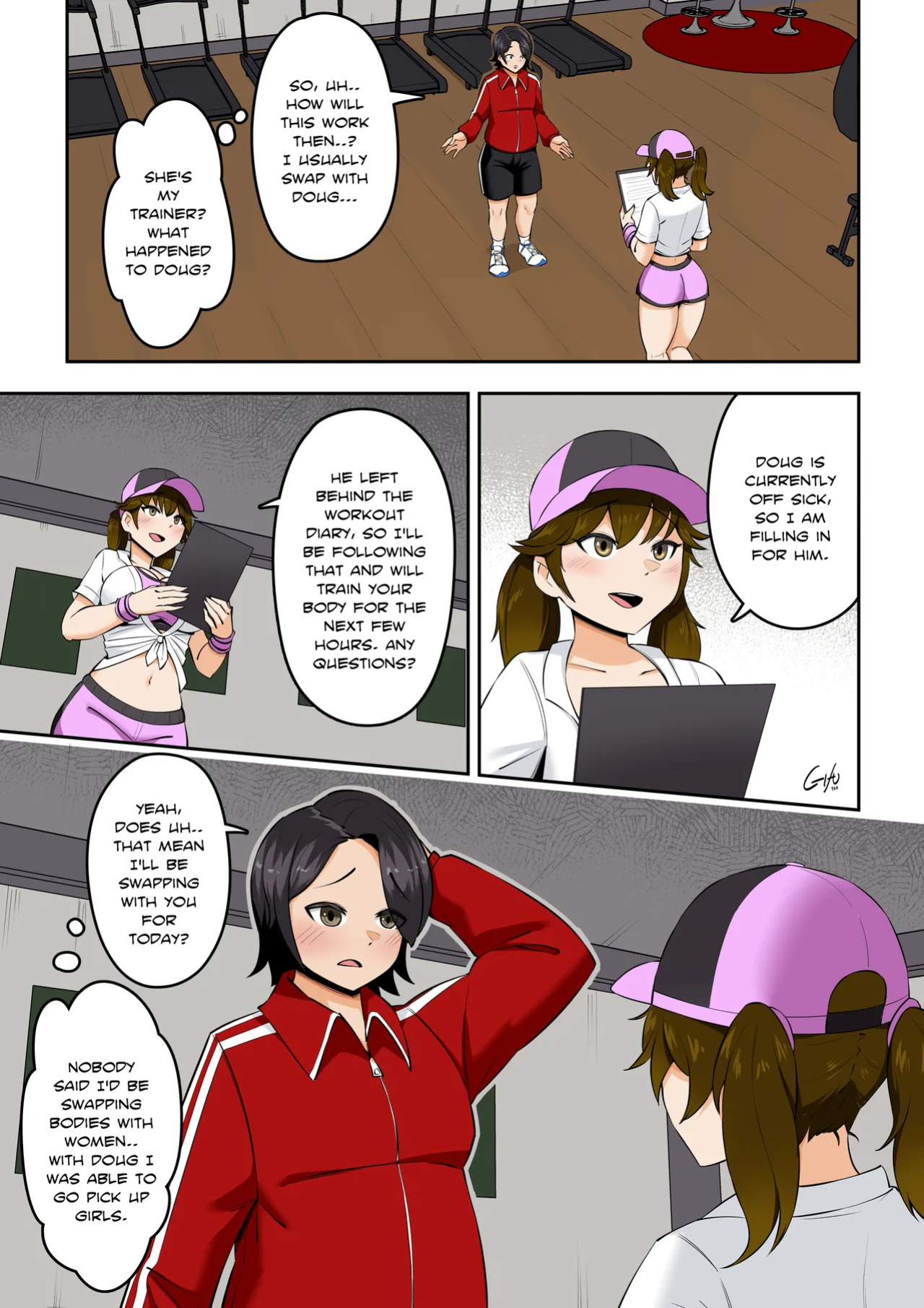 Kawaii Tsun'aho/ Swapping Gym Comic