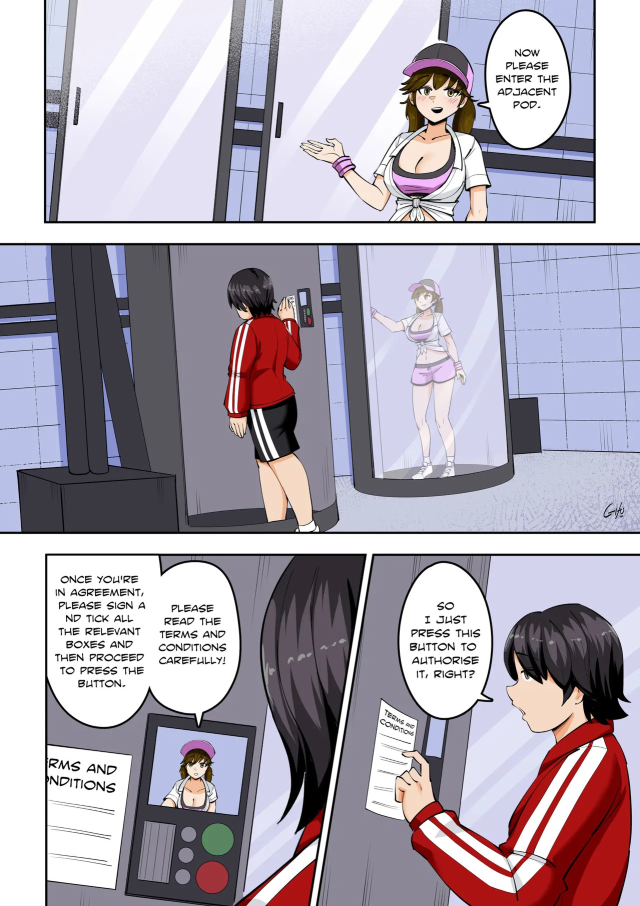 Kawaii Tsun'aho/ Swapping Gym Comic