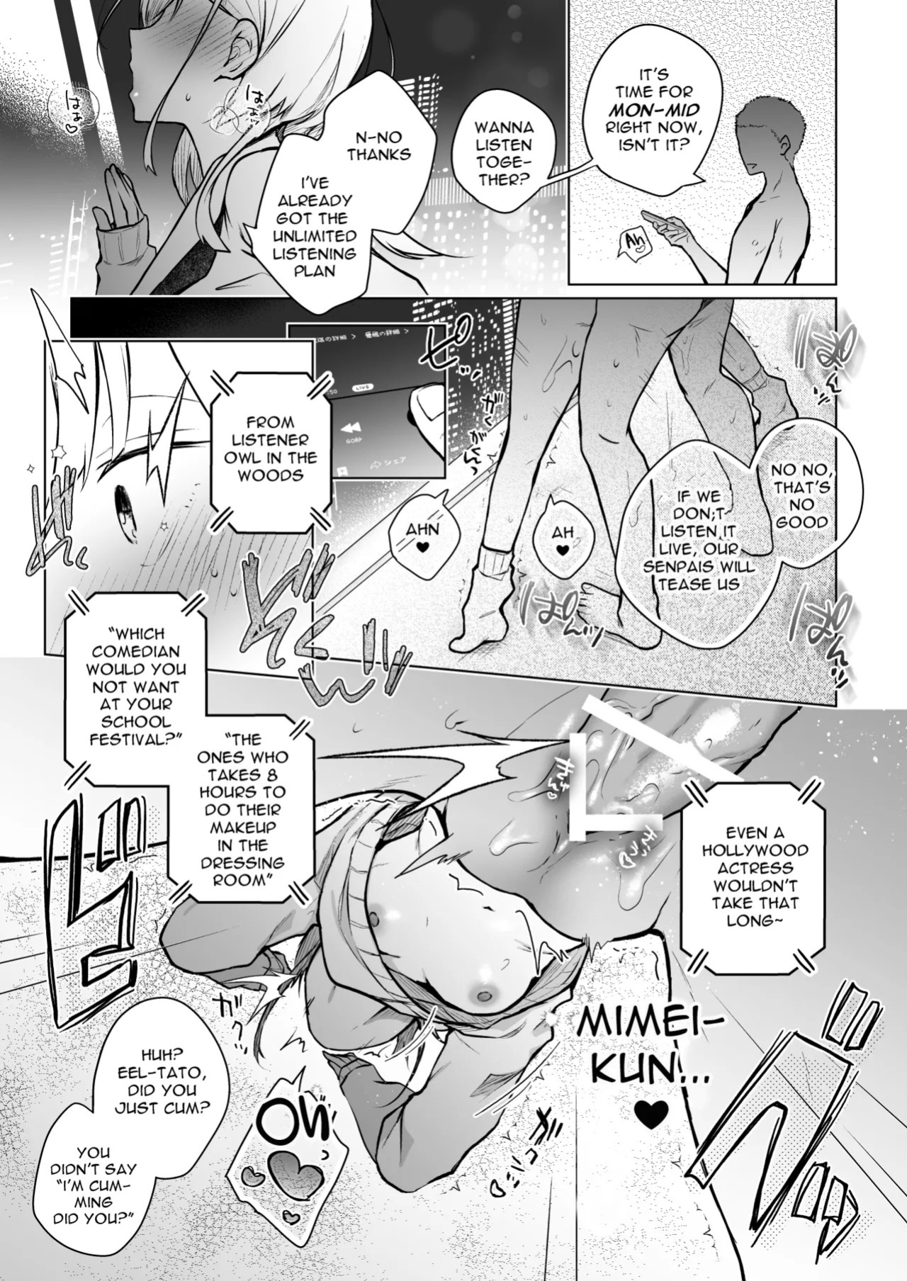 [Hirahira (Hirari)] "I Can’t Fall For Anyone Who Isn’t Funny" Said My Classmate—A Fellow Late-Night Radio Listener, A Famous Joke Artisan, and My Rival—Ended Up Becoming a Boring (lol) Young Comedian's Female Onahole (Someone Hertz) [English] [Digital]