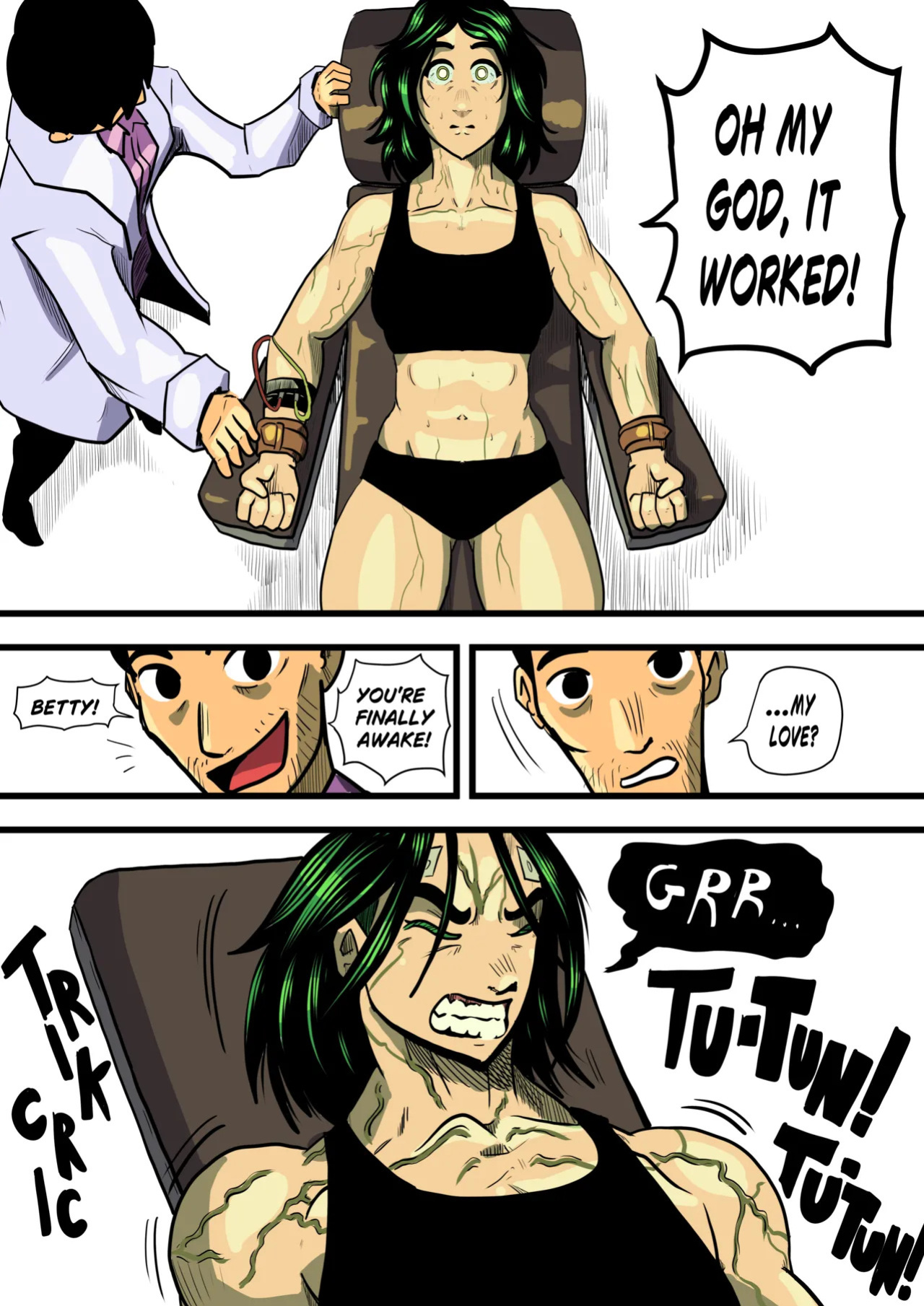 [Odoruyama] Betty Hulk AU: The Origin Of Betty Hulk [Colored Version]