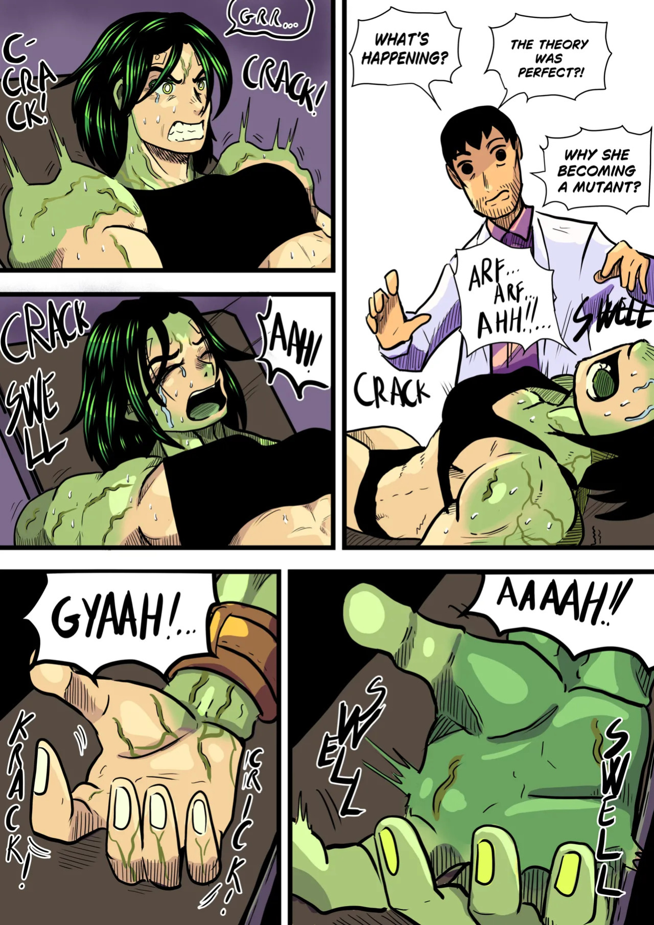 [Odoruyama] Betty Hulk AU: The Origin Of Betty Hulk [Colored Version]