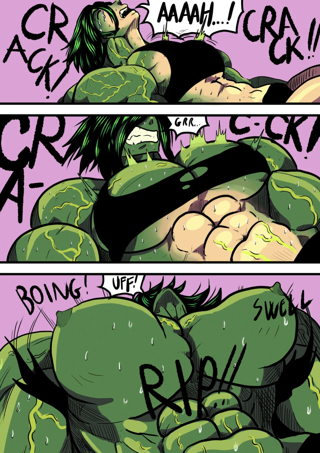 [Odoruyama] Betty Hulk AU: The Origin Of Betty Hulk [Colored Version]