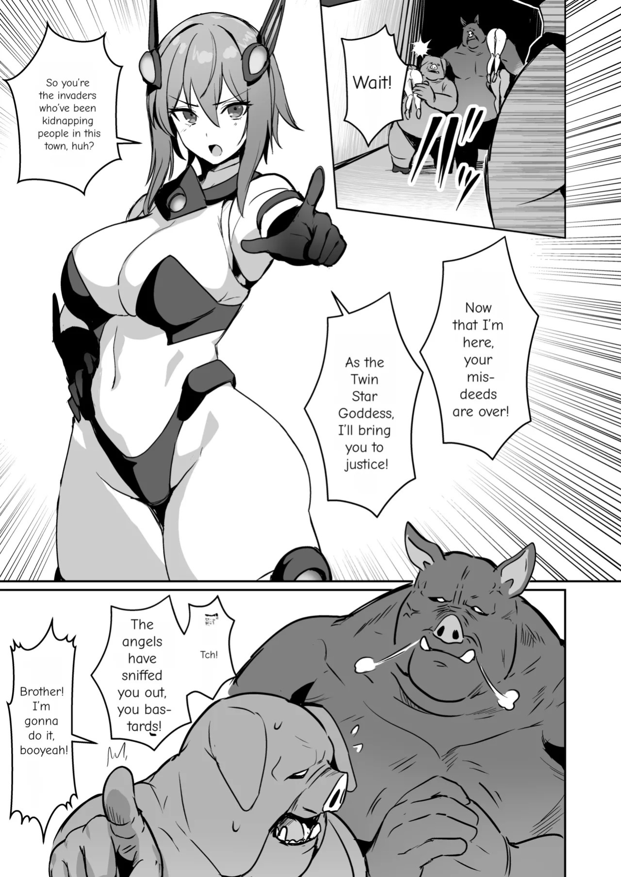 [Suichuu White (Calpish)]Seigi no Futanari Hiroin Futaboshi Kamihime Elixir Kyotama-ka Haiboku [English] [MTL]