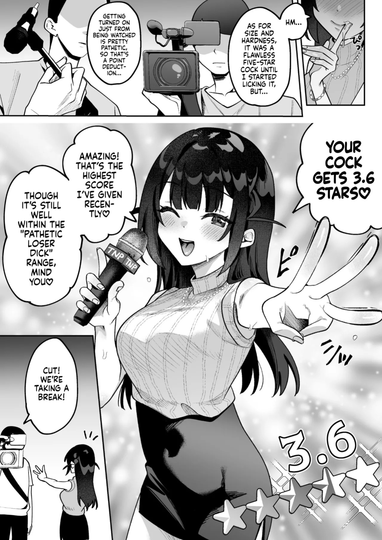 [Uzura Frontier (Mukimoto Koko)] Ochinpo Gourmet Reporter Mue-chan | Mue-Chan, Penis Gourmet Reporter [English] [gotbored] [Digital]