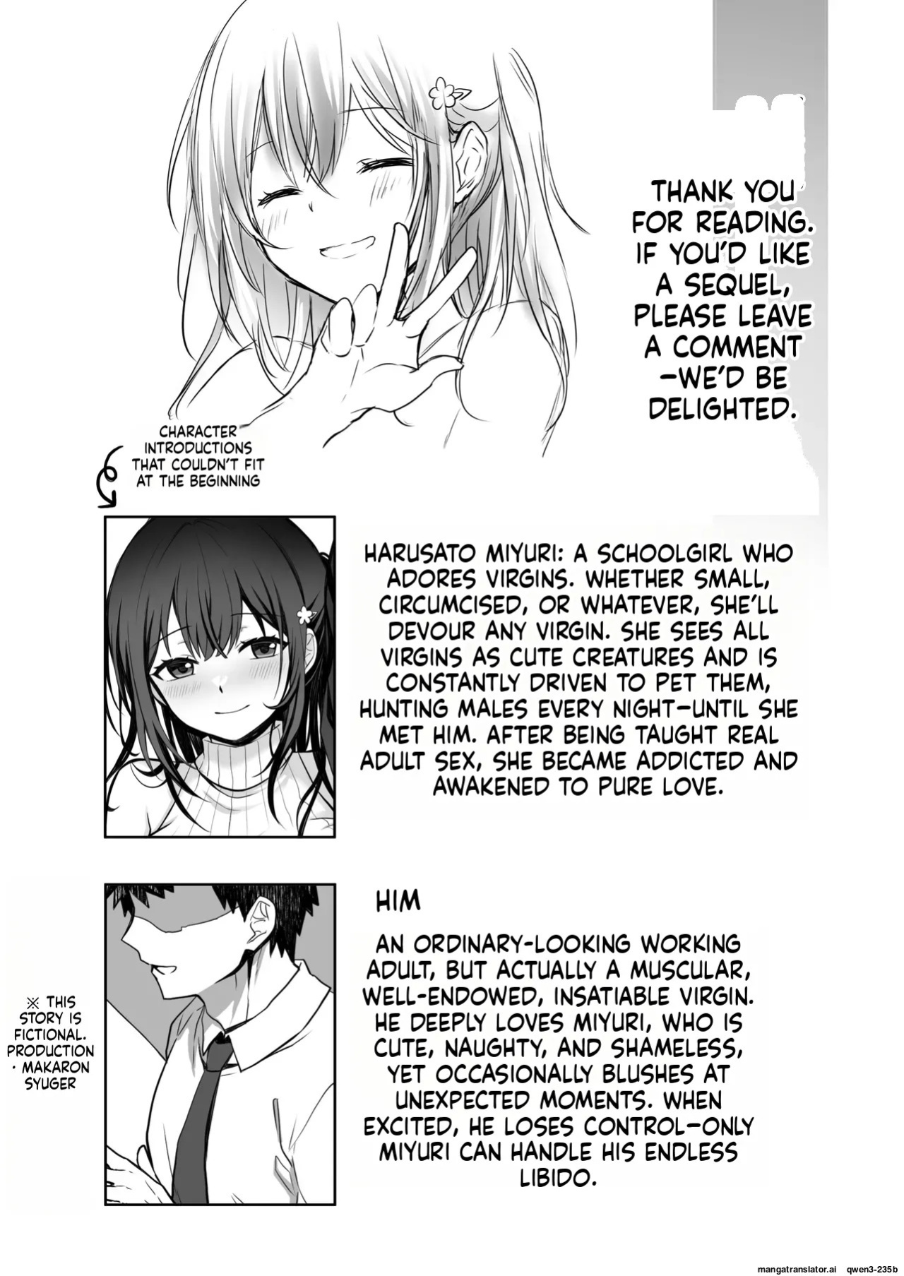 [Macaron Sugar] Doutei Daisuki Jogakusei-chan, Zetsurin Doutei ni Haiboku suru -Third Time is Fate- (SCANMTL)