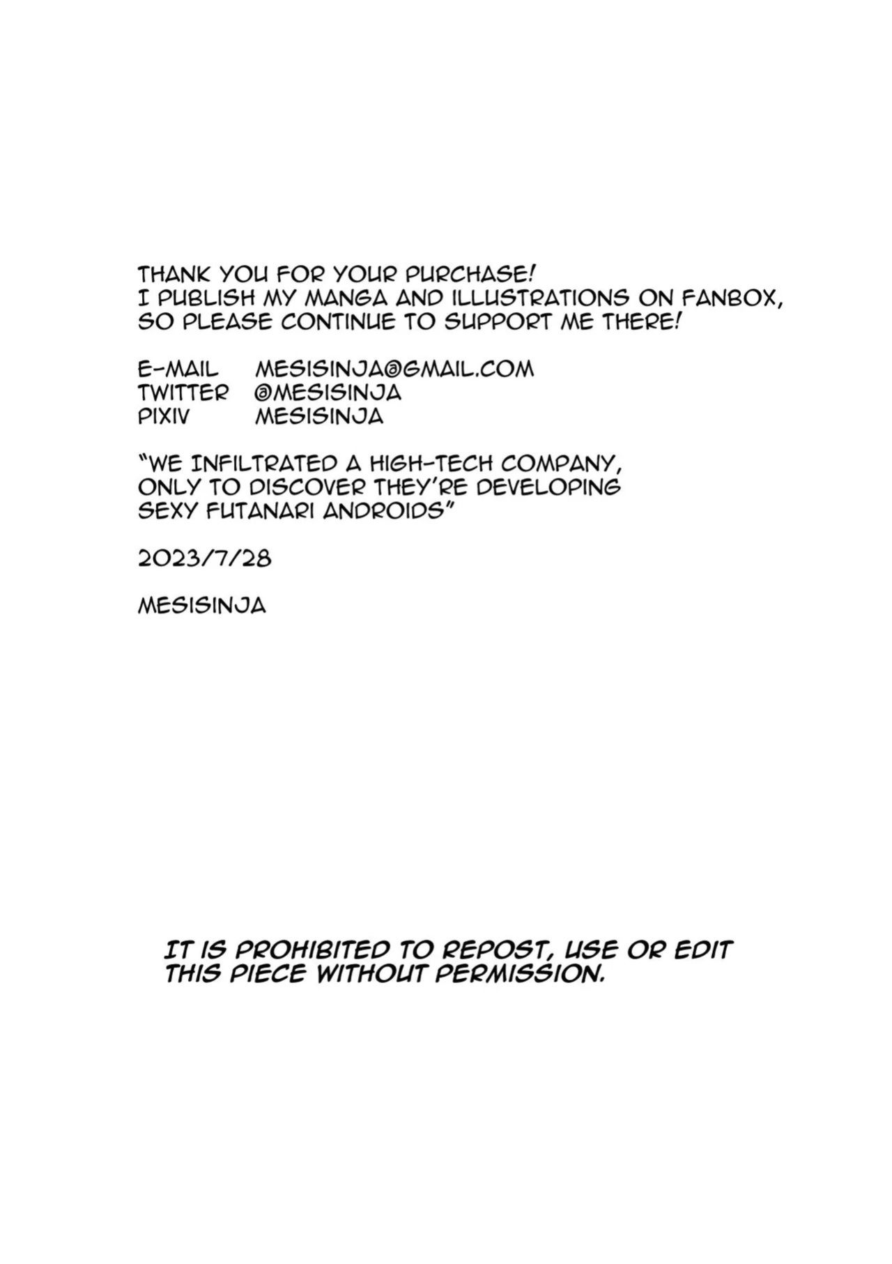 [Meshi Shinja] When I Infiltrated A High-Tech Company I Was Modified Into A Perverted Futanari Android [English] [hardcase8translates]