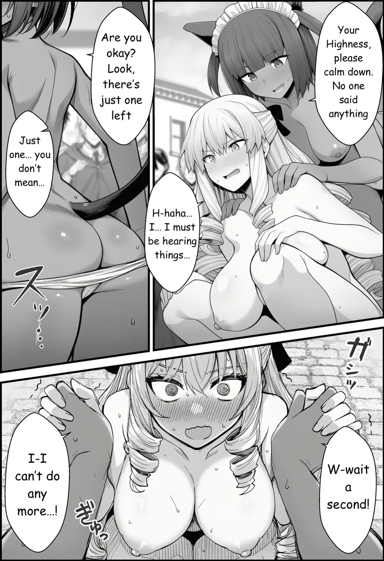 [COMIC Ainu] A Story About Teaching a Selfish Princess—Who Rules with Tyranny—a Lesson by Dressing Her in an Invisible Gown [AI Generated]
