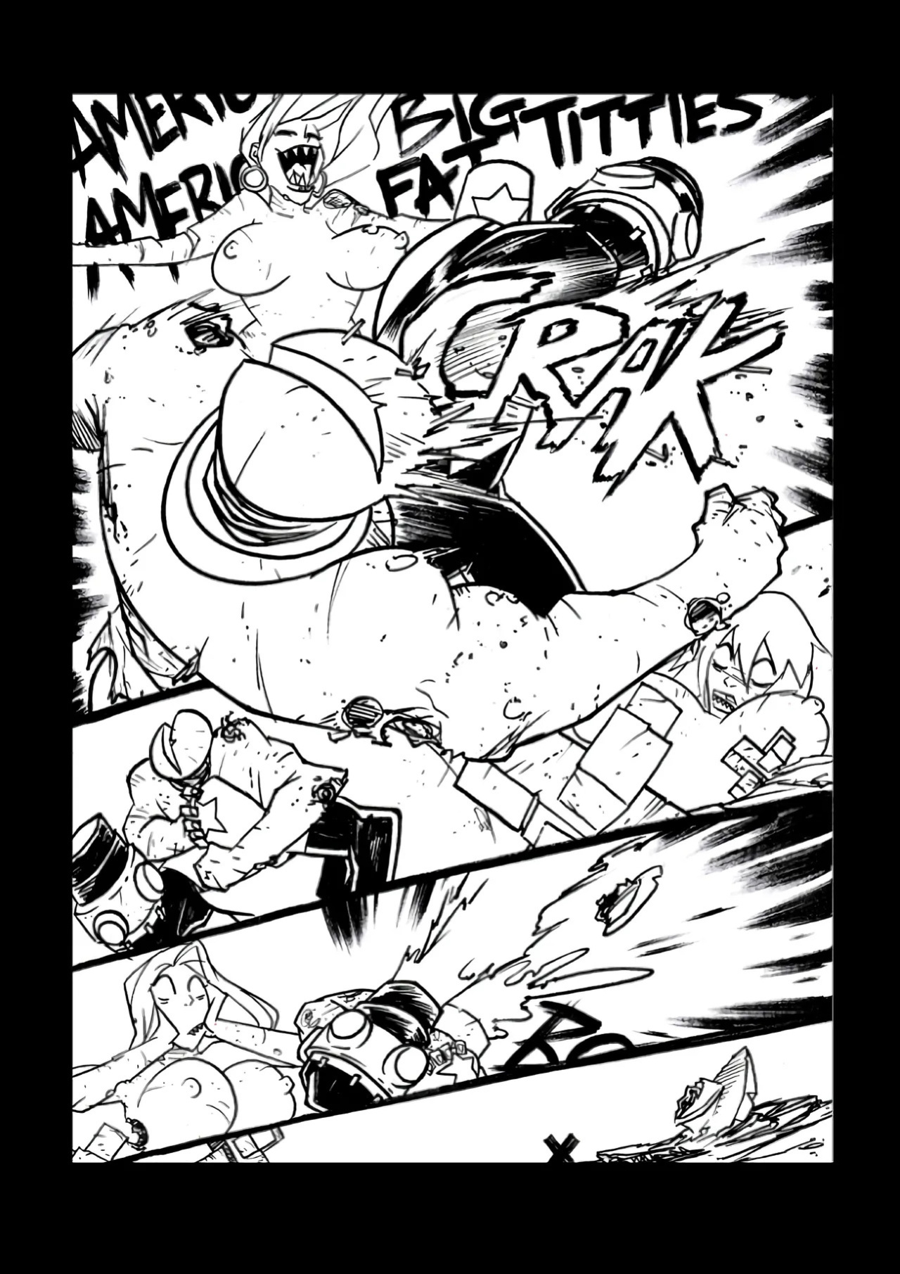 [Boo RudeToons] Big Guns vs Mighty Zombies (ENG)