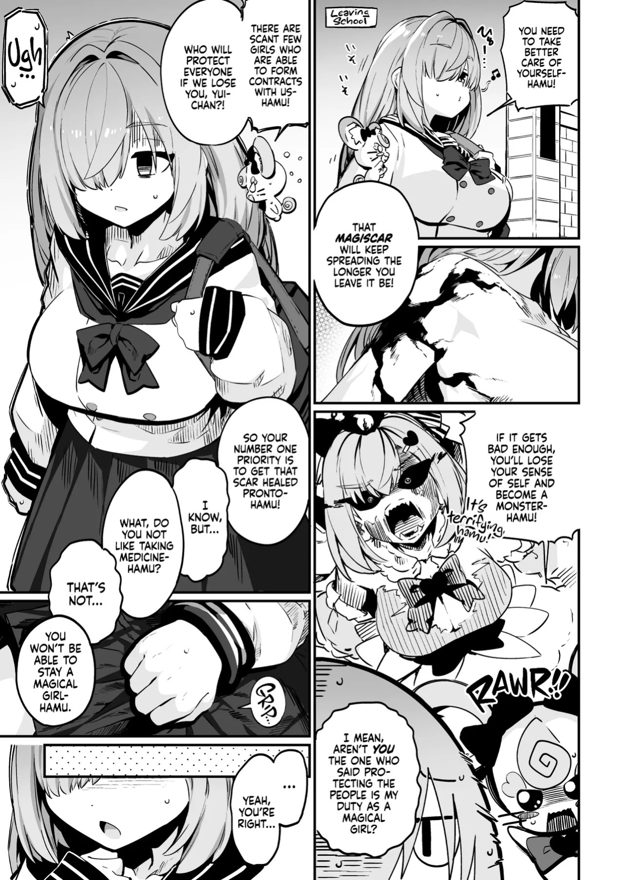[Mannen Dokodoko Dondodoko (Tottotonero Tarou.)] Mahou Shoujo no Naoshikata (Otoshikata) Kizu o Naoseru no wa Oji-san dake!! | Healing (Breaking) a Magical Girl - Only Oji-san Can Cure Her Wounds! [English] [Xzosk]