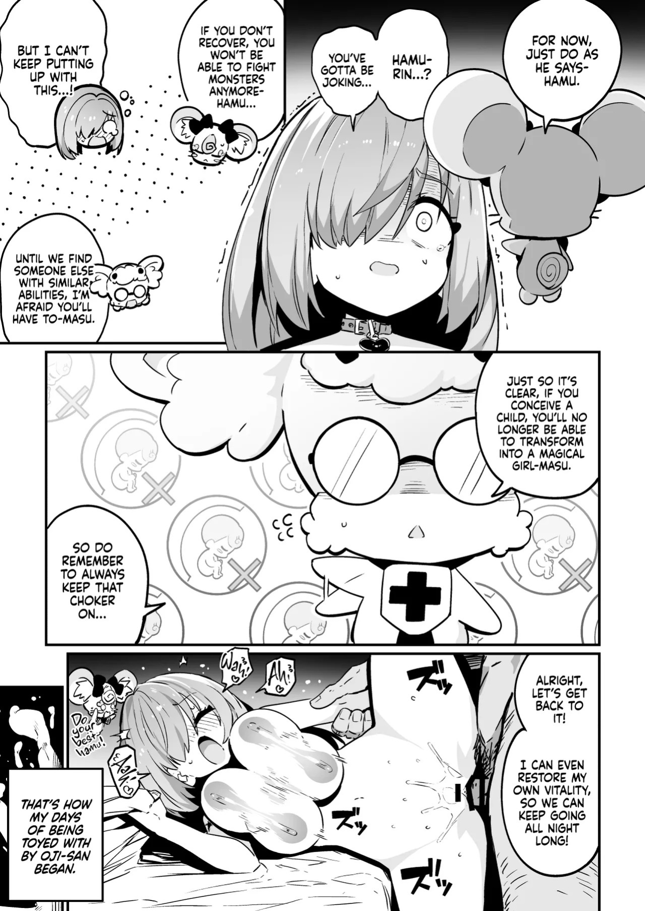 [Mannen Dokodoko Dondodoko (Tottotonero Tarou.)] Mahou Shoujo no Naoshikata (Otoshikata) Kizu o Naoseru no wa Oji-san dake!! | Healing (Breaking) a Magical Girl - Only Oji-san Can Cure Her Wounds! [English] [Xzosk]