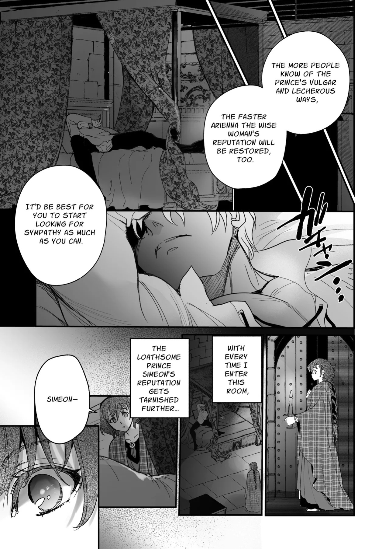 [Toko-ya (Kitoen)] Shikei Senkoku Sareta Kenjo ga Kiraware Ouji ni Dekiai Sarete, Shiawase ni Naru made no Monogatari Kouhen | The Condemned Wise Woman and The Loathsome Prince Who Adores Her 3