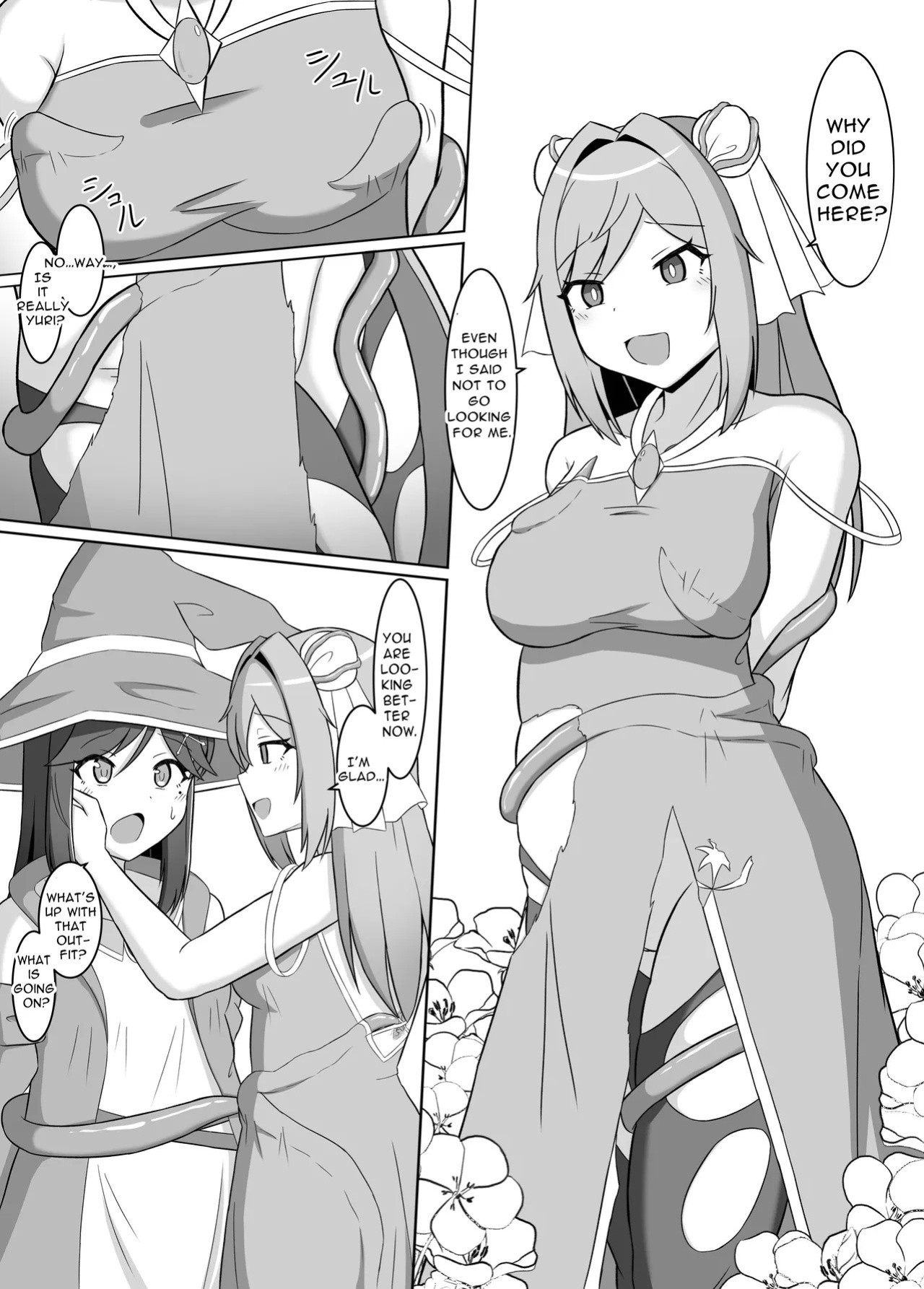[Corruprotocol (EPLOOV)] Kuro ni Somaru Yuri 2 ~Alraune Ochi Shita Osananajimi ni Karada o Mushibamarete Iku Hanashi~ | Yuri Dyed in Black 2 ~The Story of a Childhood Friend Who Fell to an Alraune and Is Now Being Consumed by Her~ [English] [Dere Translat