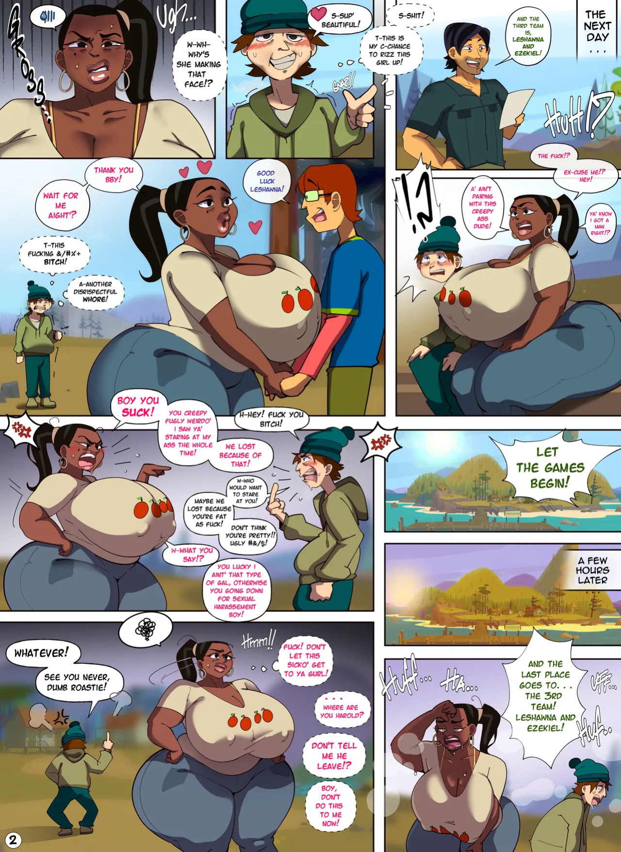 [BitterCream] Total Drama Island: Leshawna NTR [English] [Uncensored] (Total Drama Island)