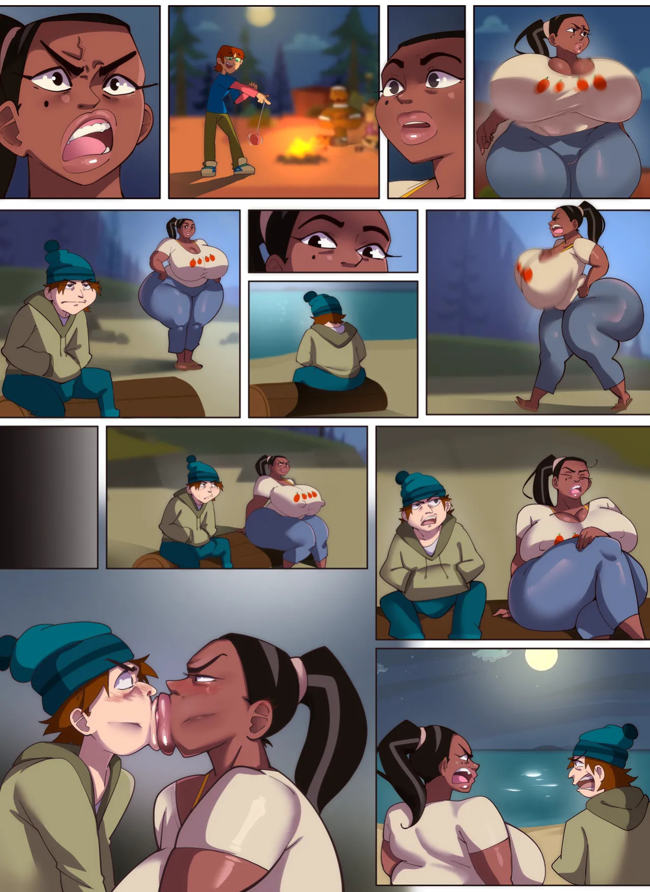 [BitterCream] Total Drama Island: Leshawna NTR [English] [Uncensored] (Total Drama Island)