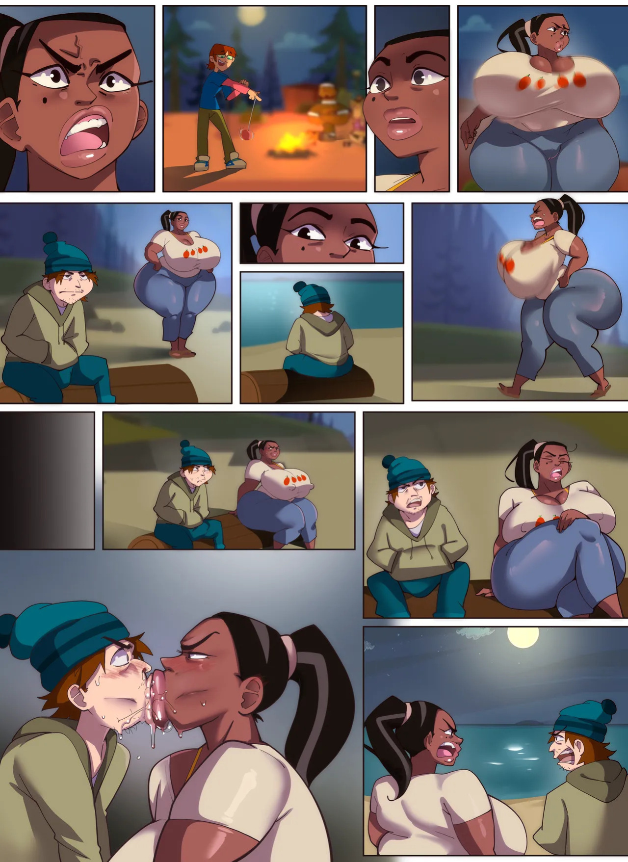[BitterCream] Total Drama Island: Leshawna NTR [English] [Uncensored] (Total Drama Island)