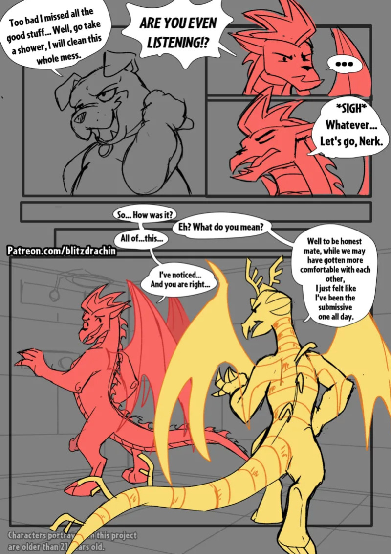 [Blitzdrachin] Dragon Lessons III (Sketch)