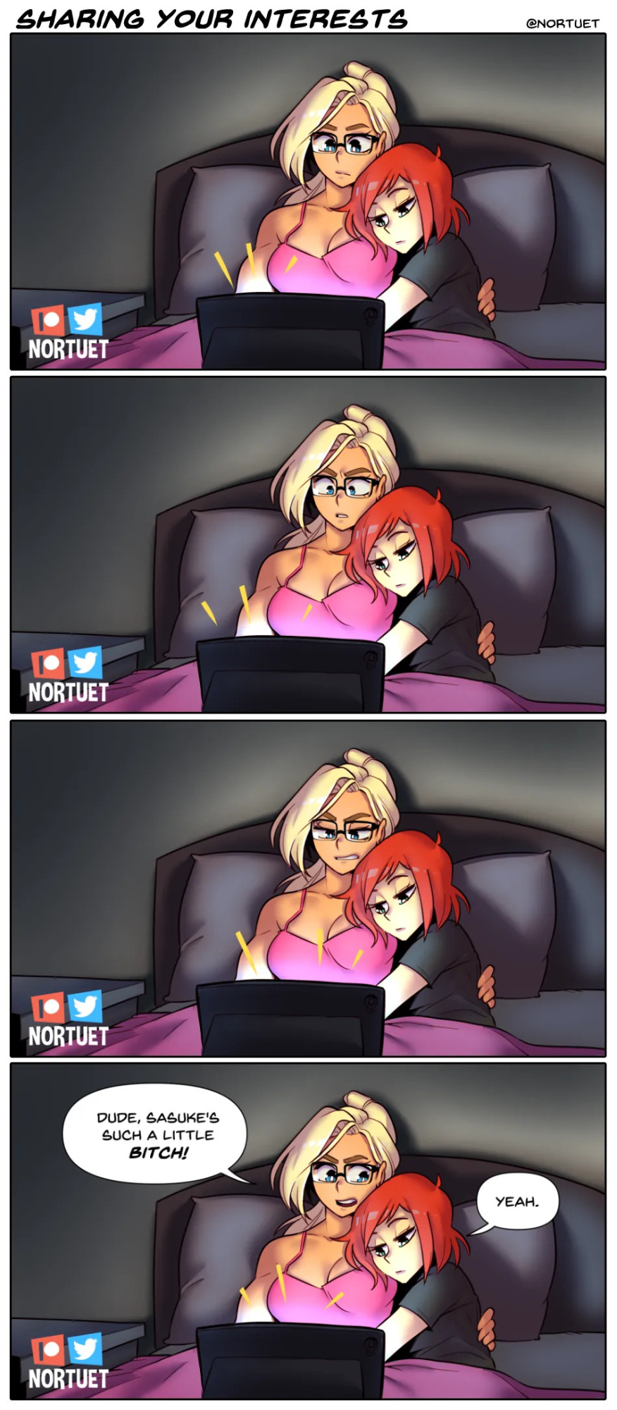[Nortuet] Nortverse: Tara & Beverly - 4koma