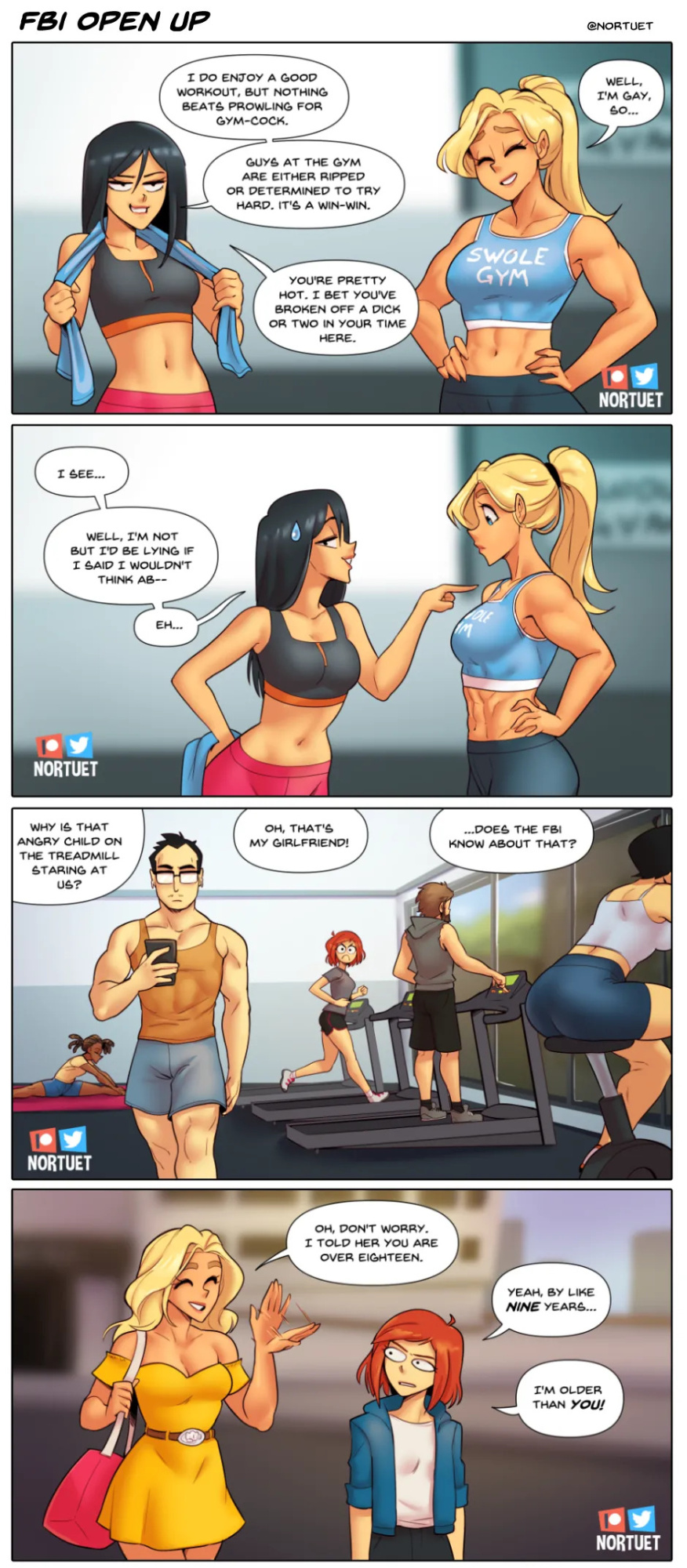 [Nortuet] Nortverse: Tara & Beverly - 4koma