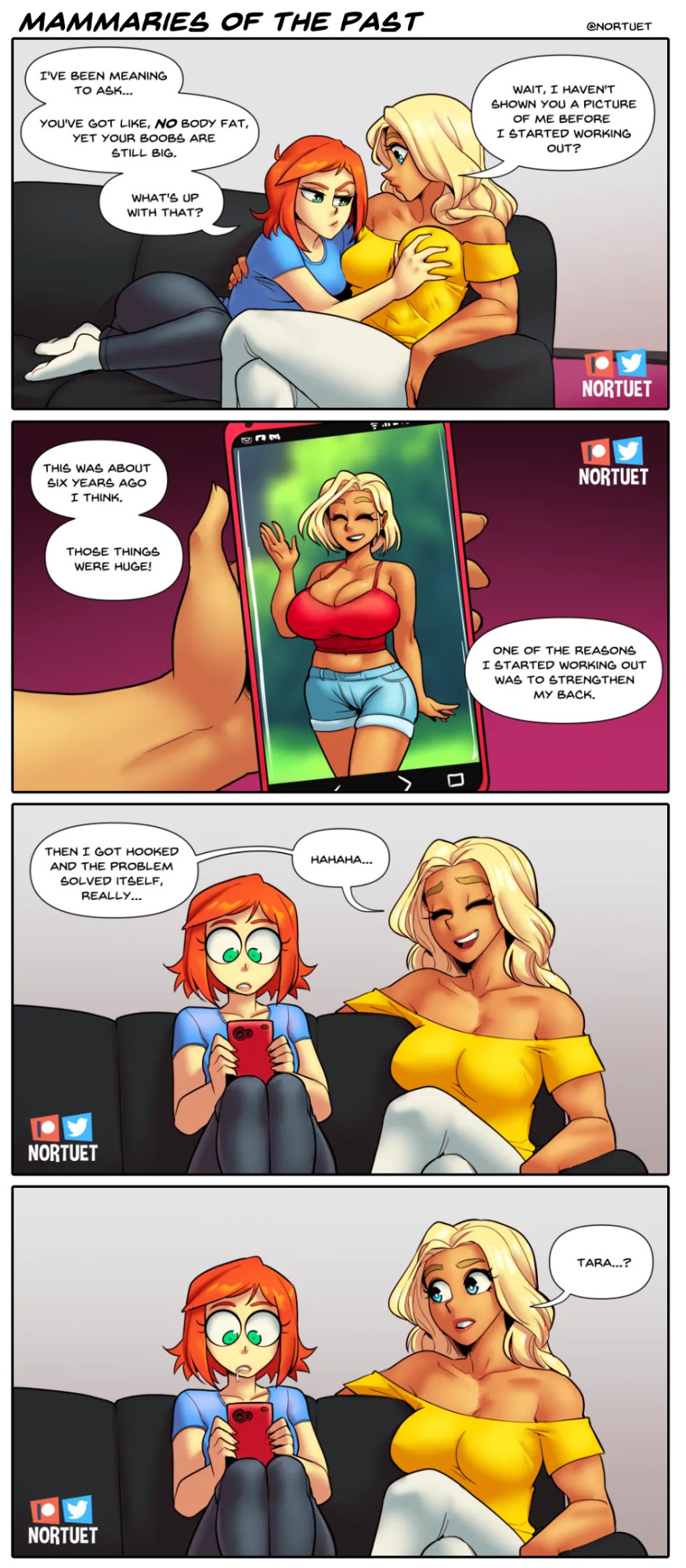 [Nortuet] Nortverse: Tara & Beverly - 4koma
