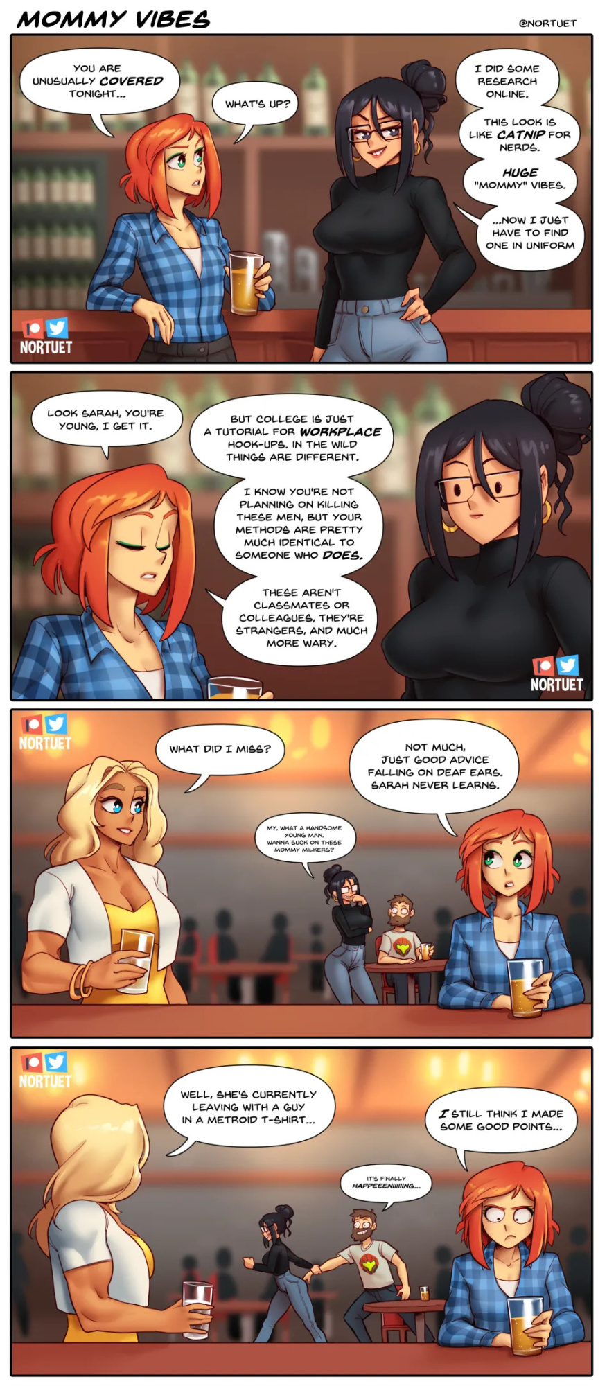 [Nortuet] Nortverse: Tara & Beverly - 4koma