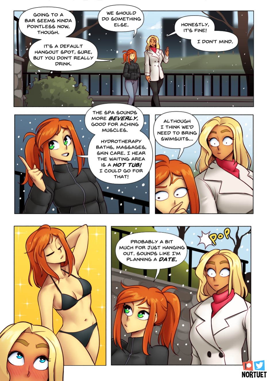 [Nortuet] Nortverse: Tara & Beverly - 4koma