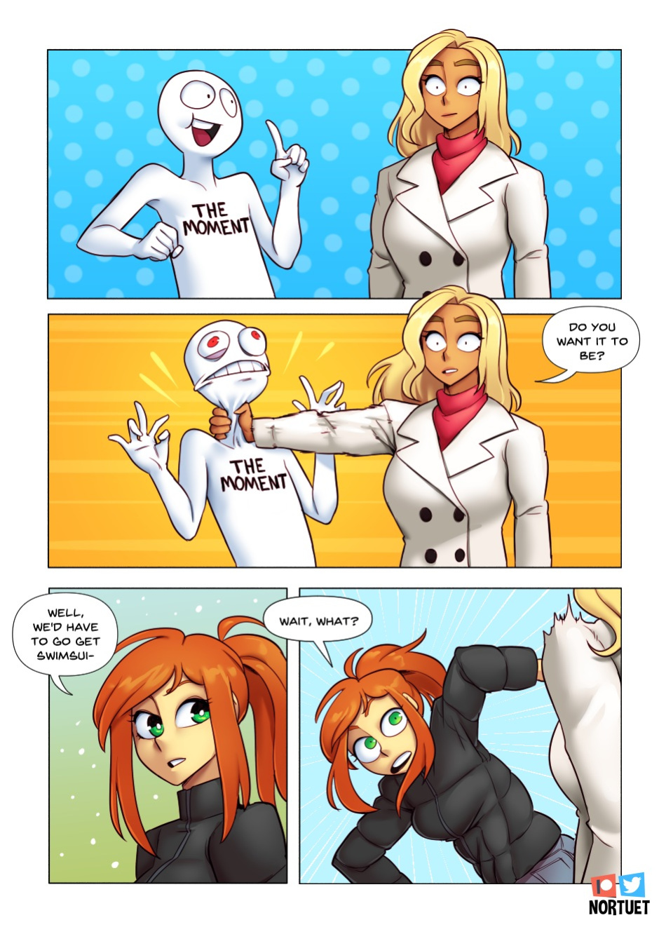 [Nortuet] Nortverse: Tara & Beverly - 4koma