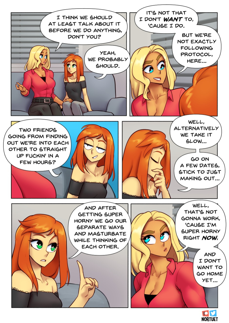 [Nortuet] Nortverse: Tara & Beverly - 4koma